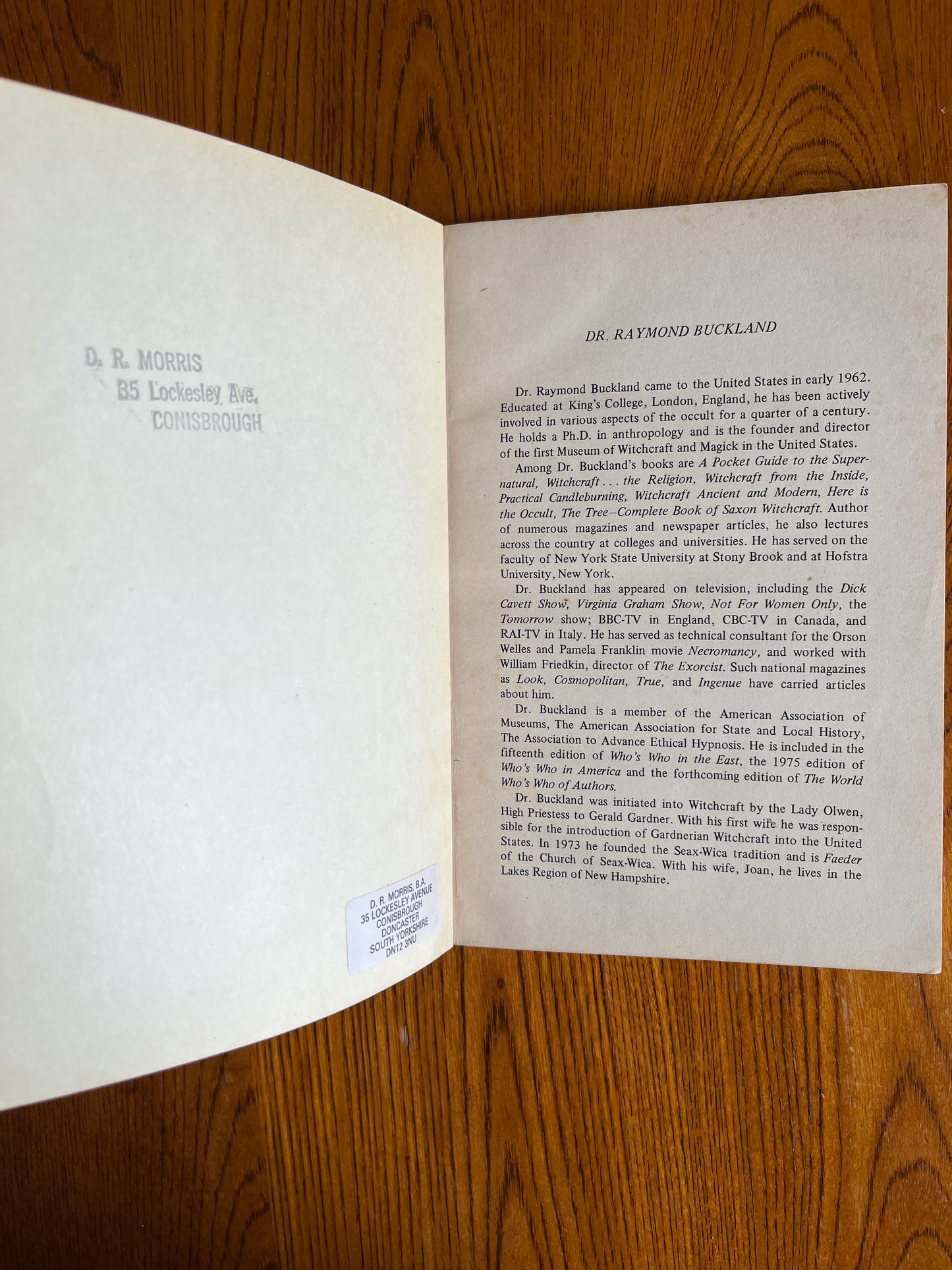 Witchcraft from the Inside - Raymond Buckland