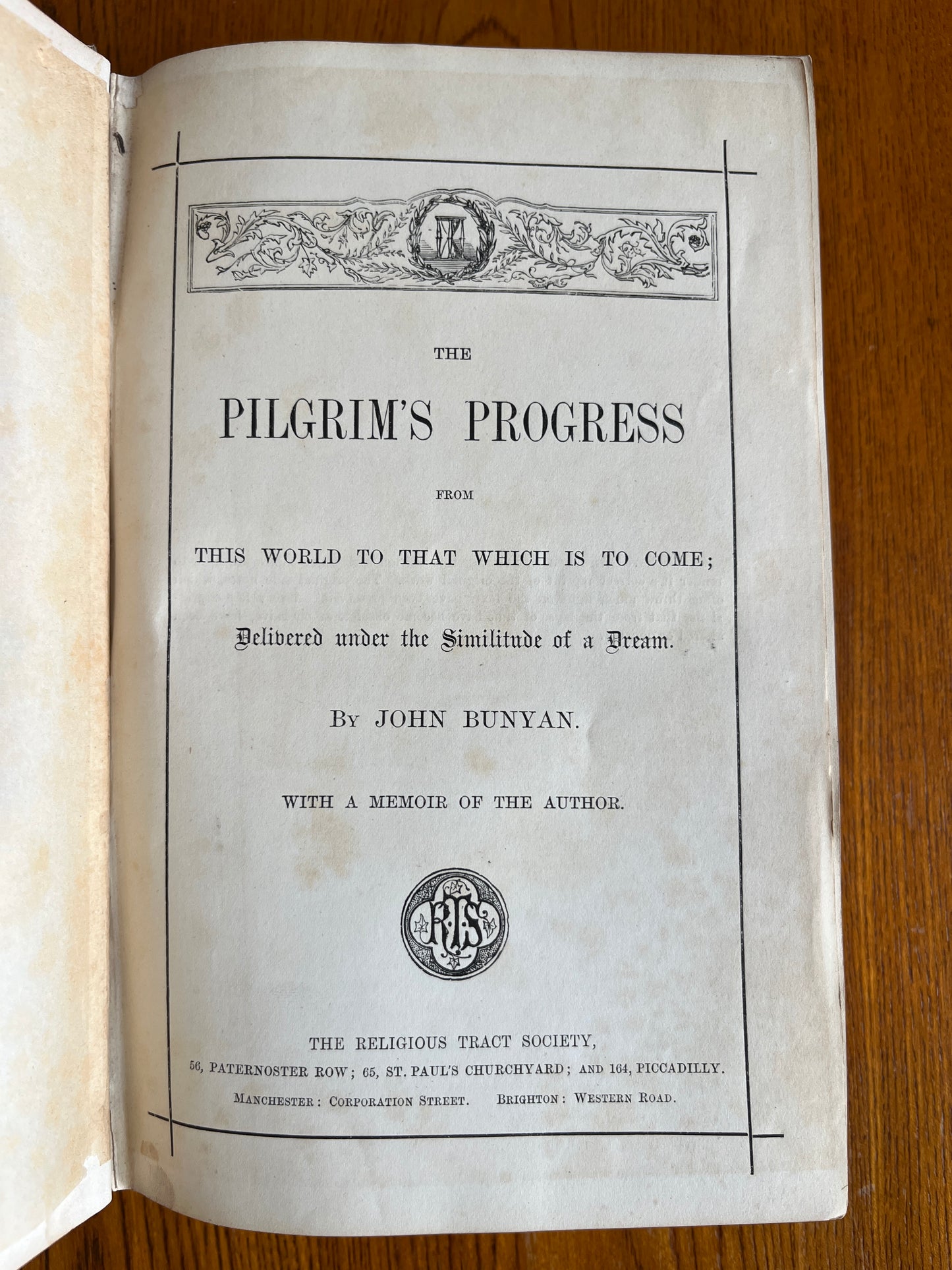 Bunyan’s Pilgrims Progress