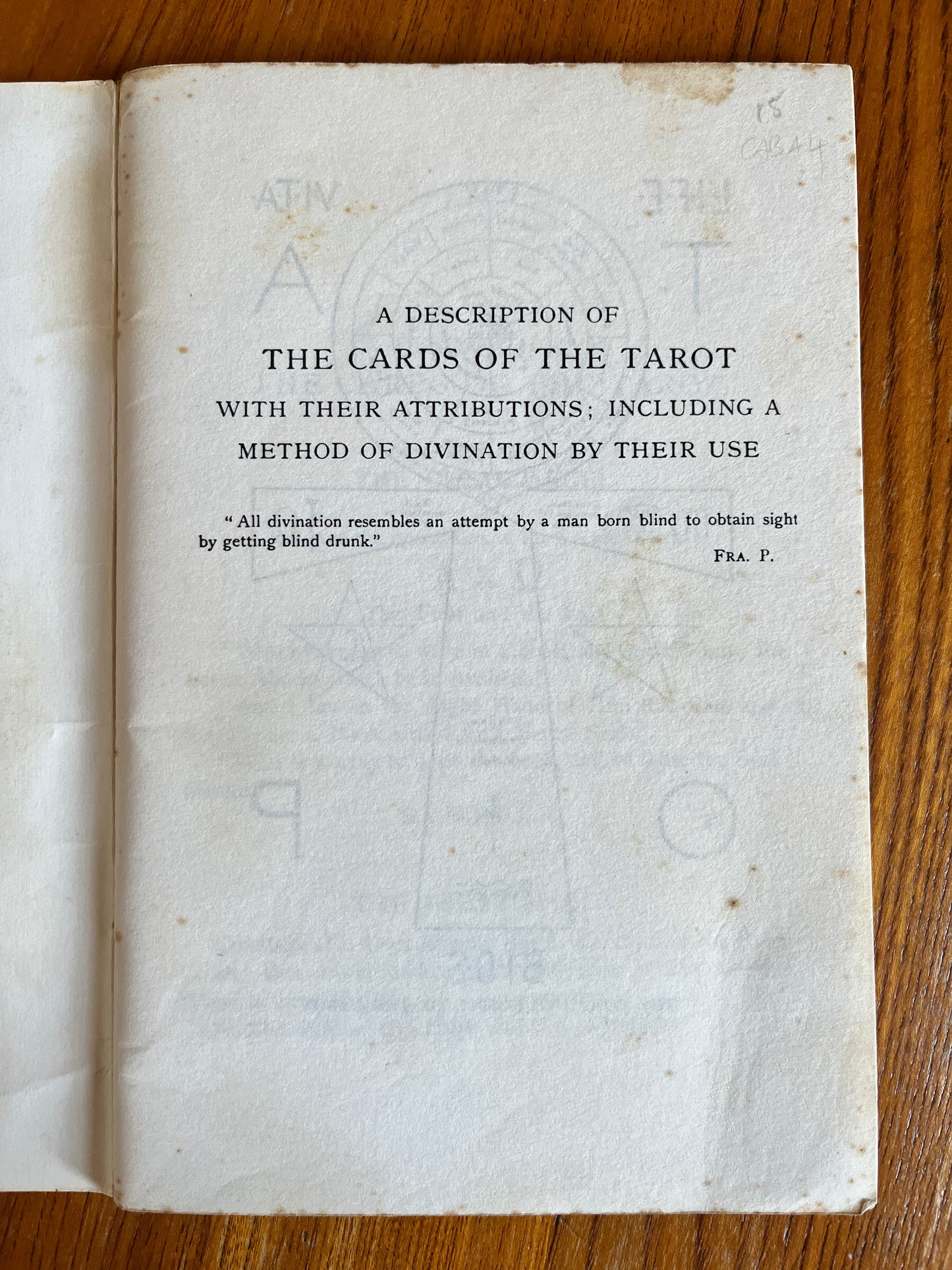 Tarot Divination: The Equinox - Aleister Crowley