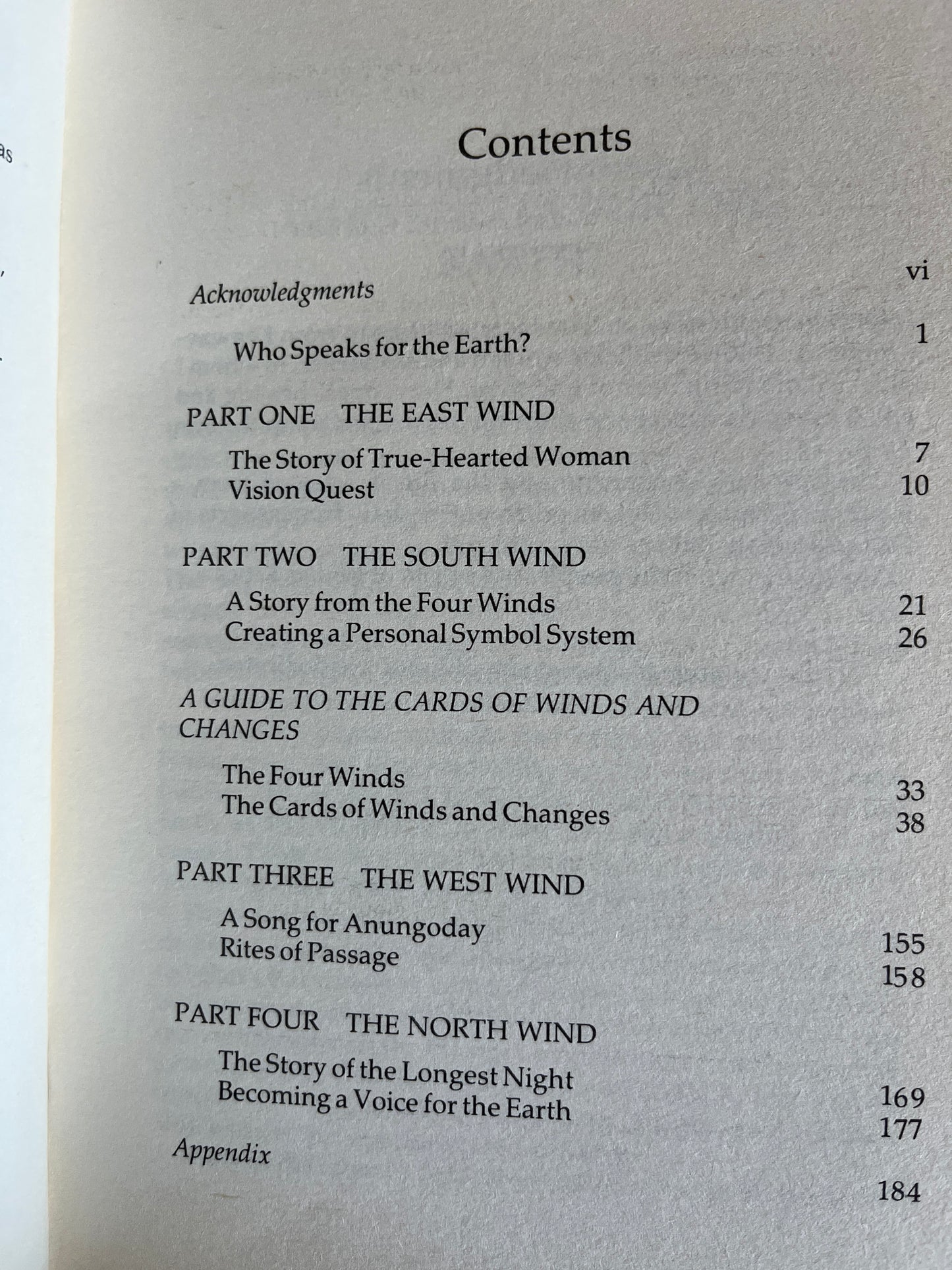 A Voice From the Earth: The Cards of Winds and Changes - Judith Pintar (First Edition)