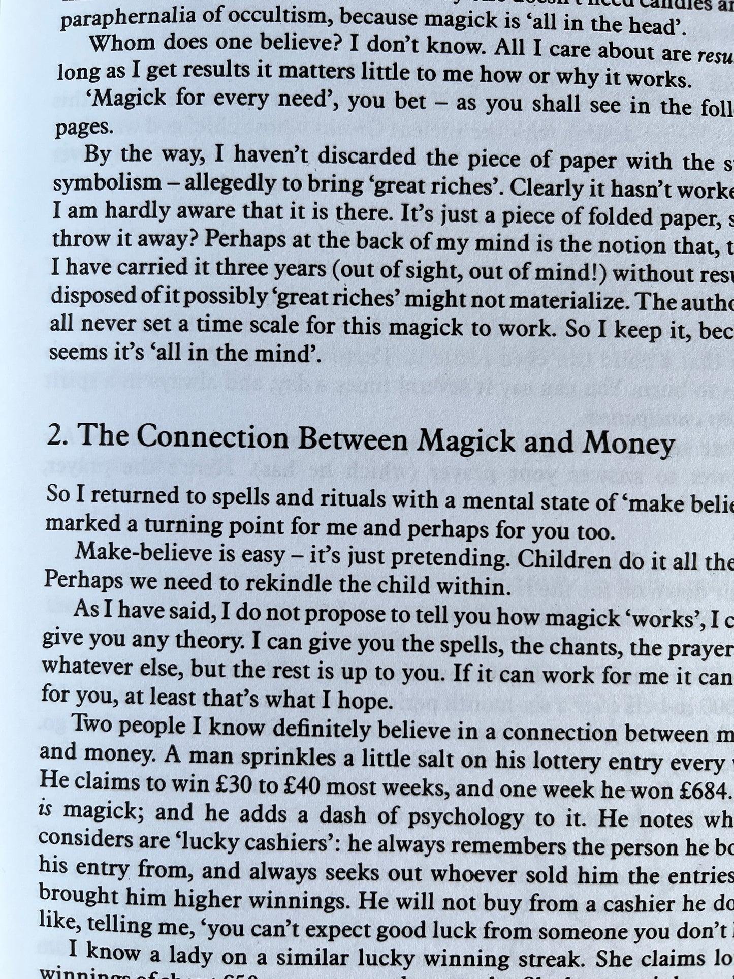 The Spells Chants & Prayers of a Sceptic Turned Sorcerer - Ron Goodwin (Finbarr First Edition)