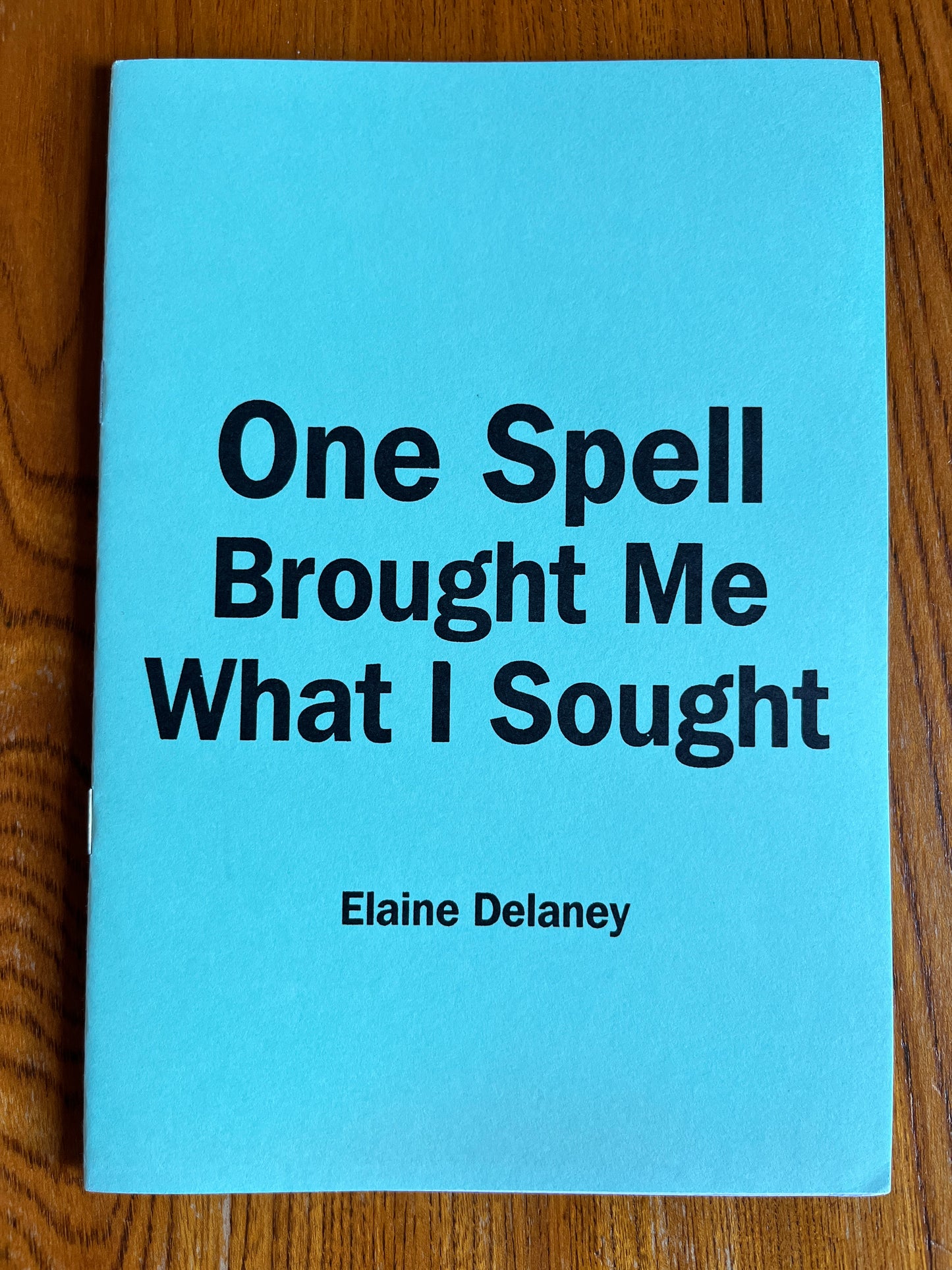 One Spell Brought Me What I Sought - Elaine Delaney (Finbarr First Edition)