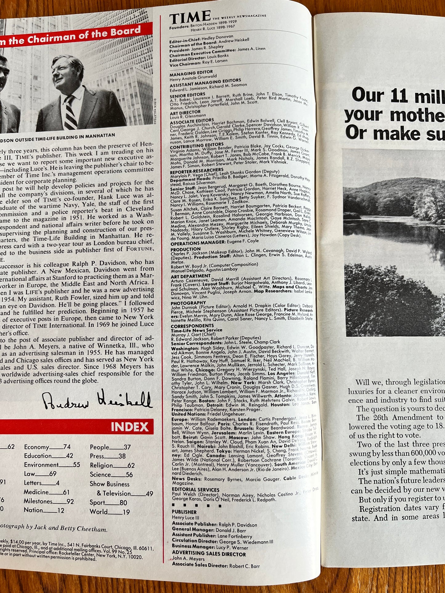 The Occult Revival - 1972 TIME Magazine (RARE, NEAR-NEW CONDITION AND NO SUB STICKER)
