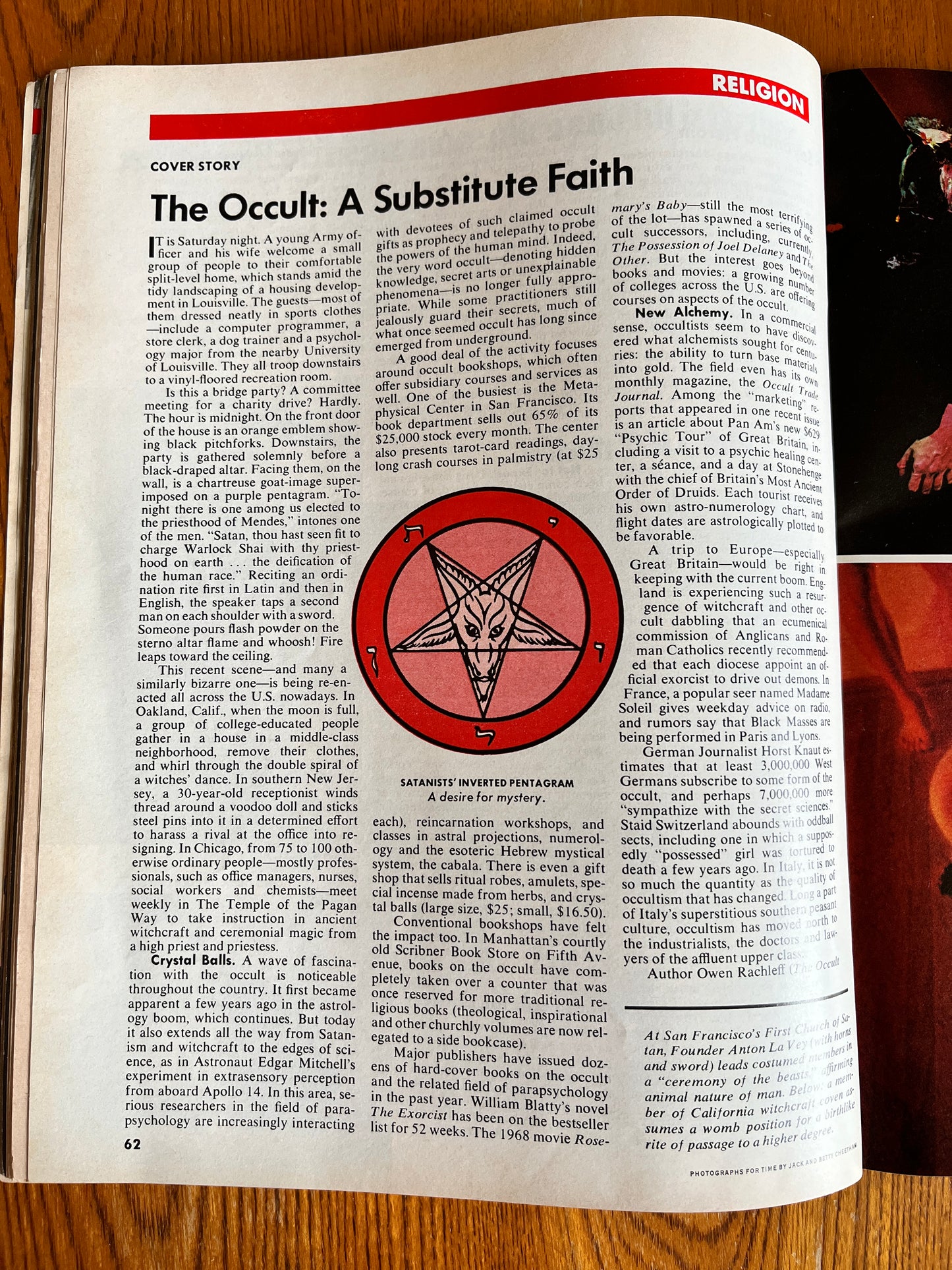 The Occult Revival - 1972 TIME Magazine (RARE)