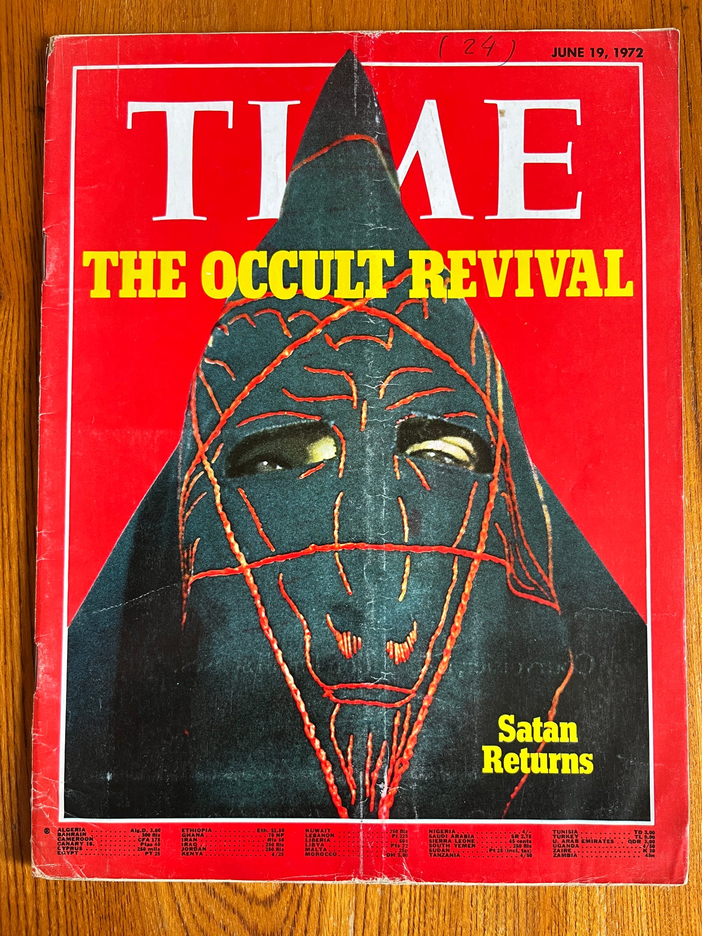 The Occult Revival - 1972 TIME Magazine (RARE, NO SUBSCRIBER STICKER TO COVER)