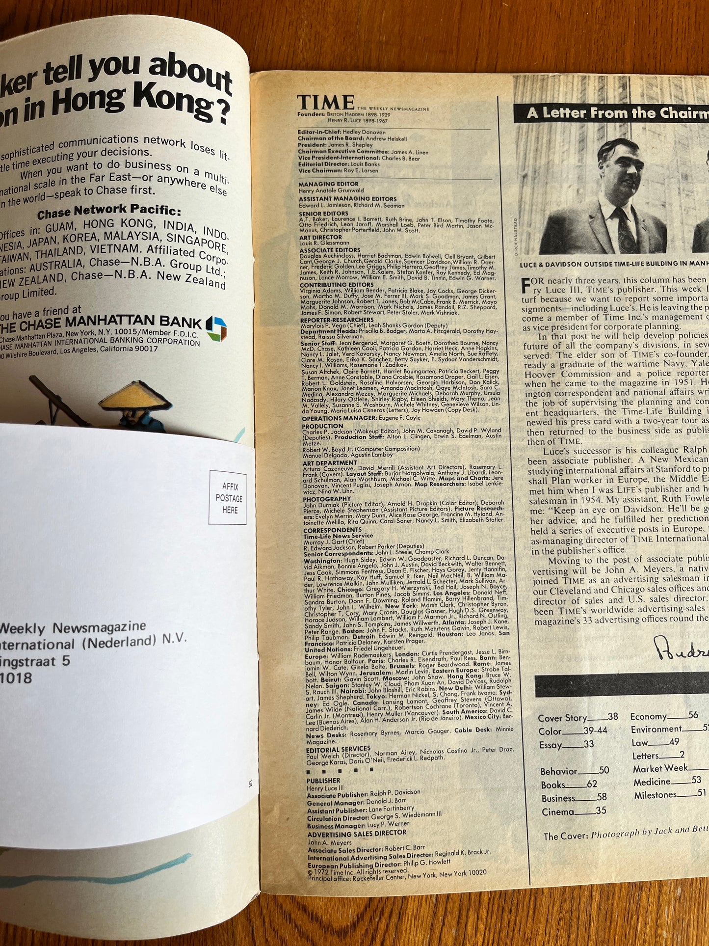 The Occult Revival - 1972 TIME Magazine (RARE, NO SUBSCRIBER STICKER TO COVER)