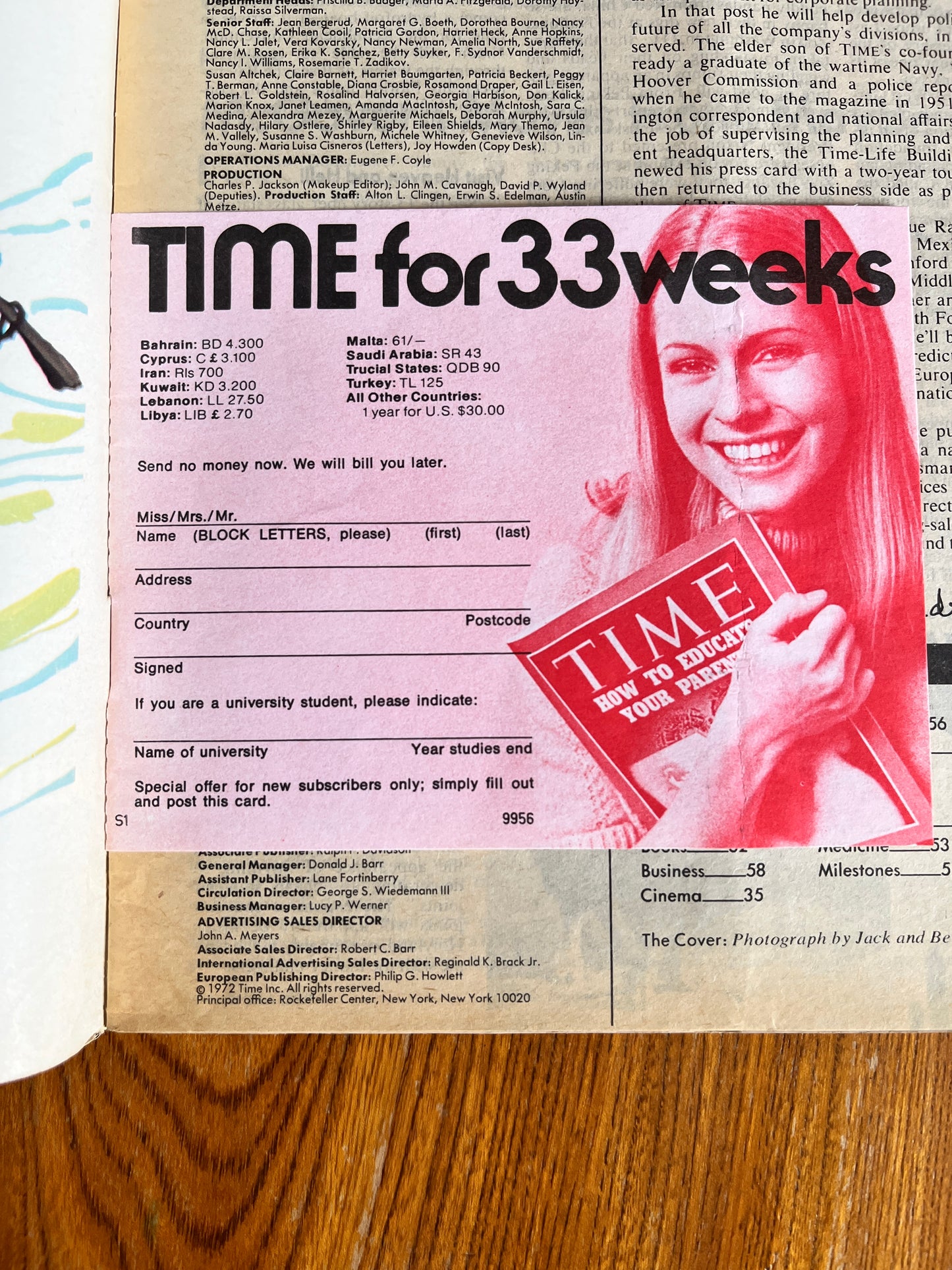 The Occult Revival - 1972 TIME Magazine (RARE, NO SUBSCRIBER STICKER TO COVER)