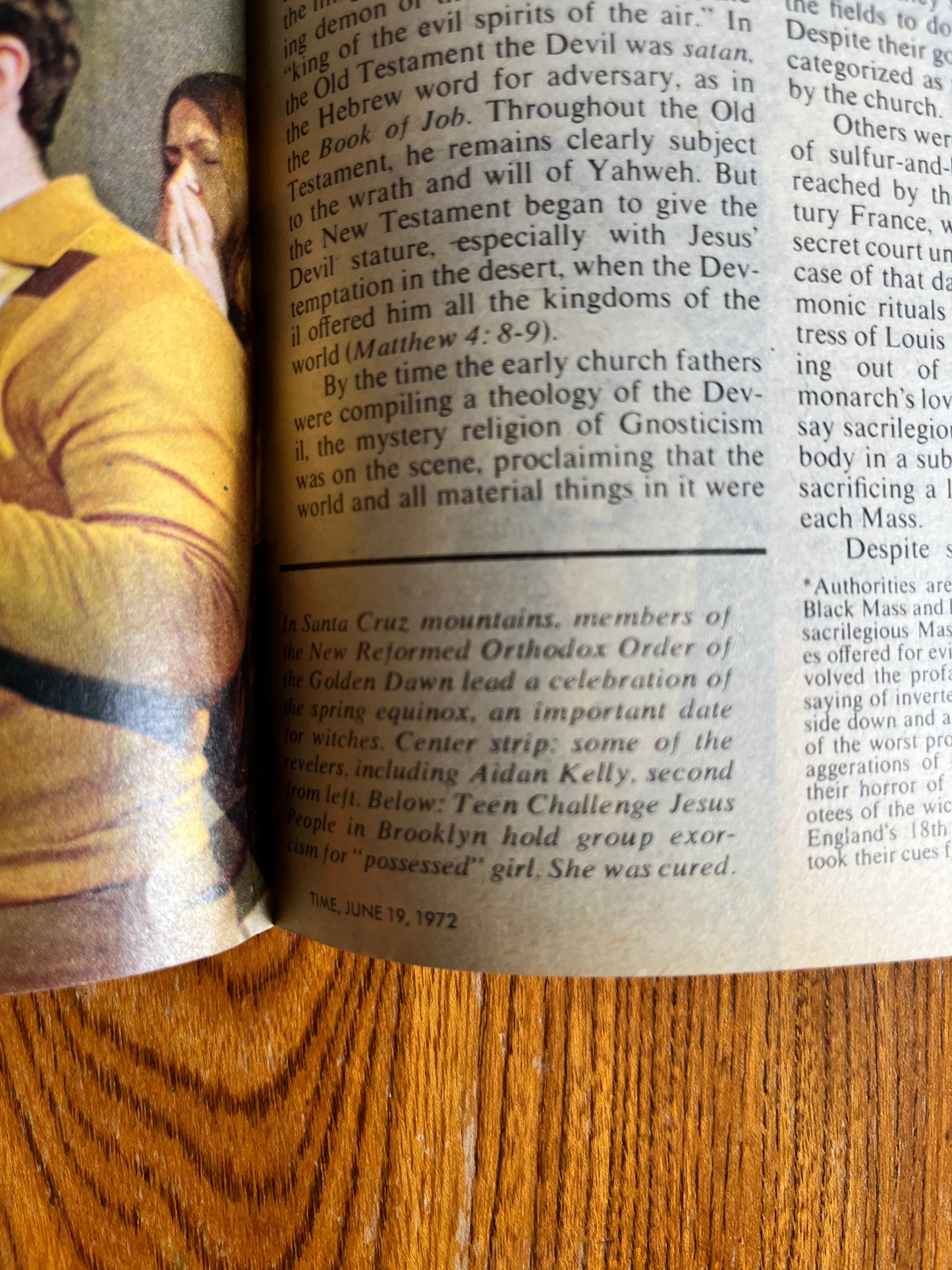 The Occult Revival - 1972 TIME Magazine (RARE, NO SUBSCRIBER STICKER TO COVER)
