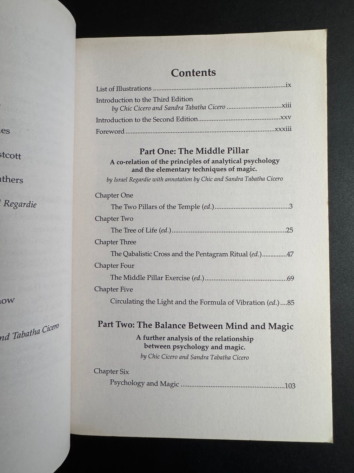 The Middle Pillar - Israel Regardie (edited and revised by Chic & Sandra Tabatha Cicero)