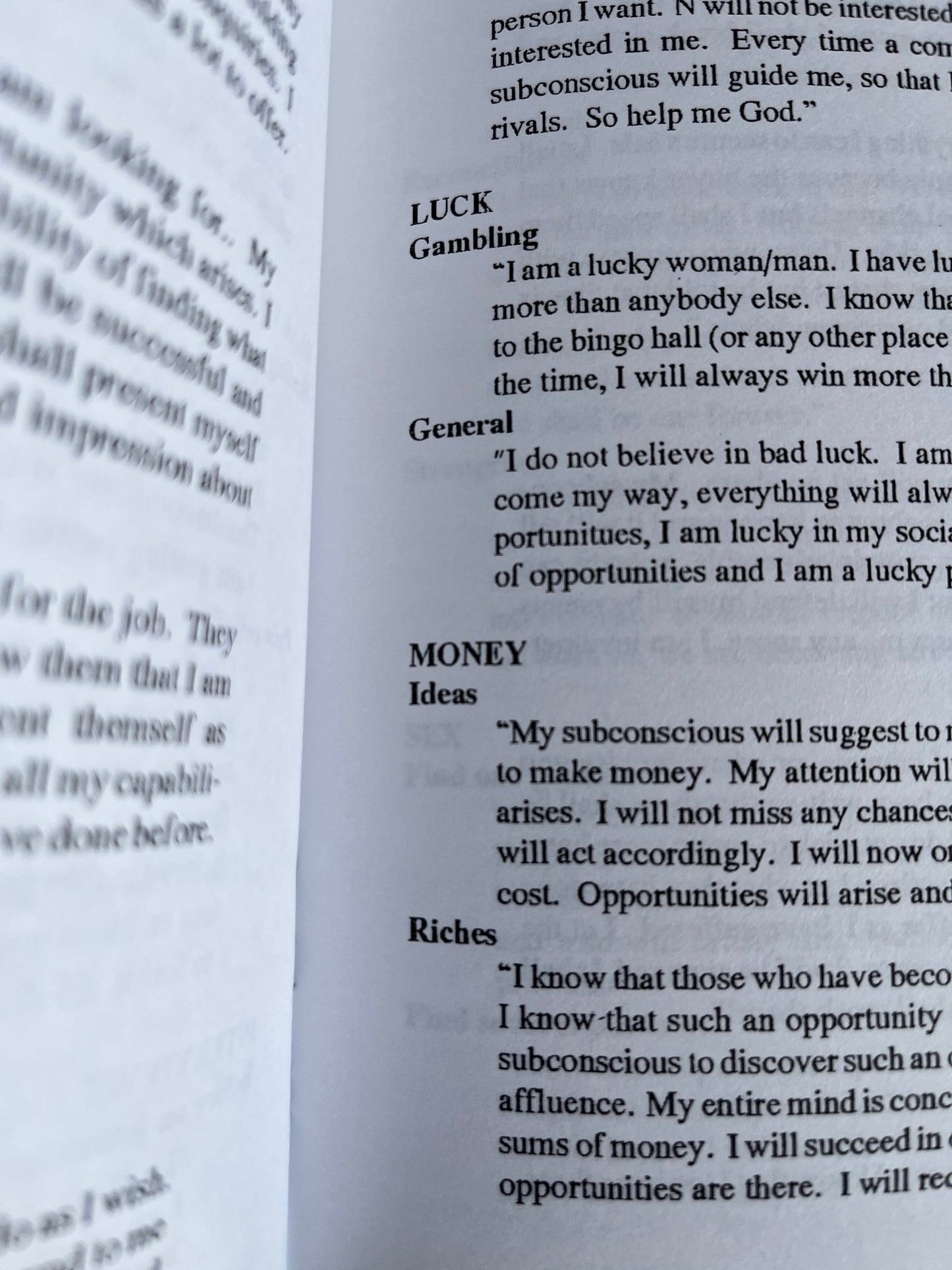 Mystic Affirmations - Beryl Marsh (Finbarr First Edition 1996)