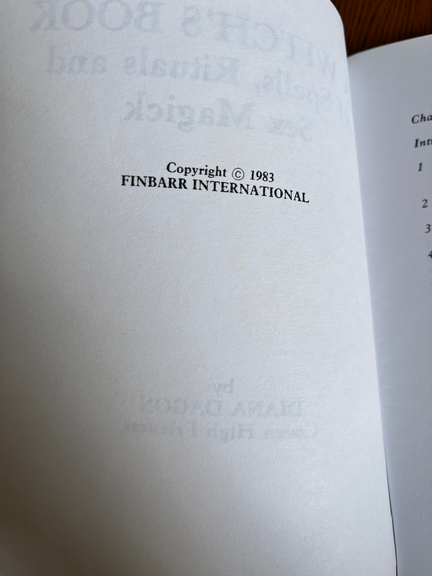 A Witch's Book of Spells, Rituals and Sex Magick - Diana Dagon (Finbarr 1983)