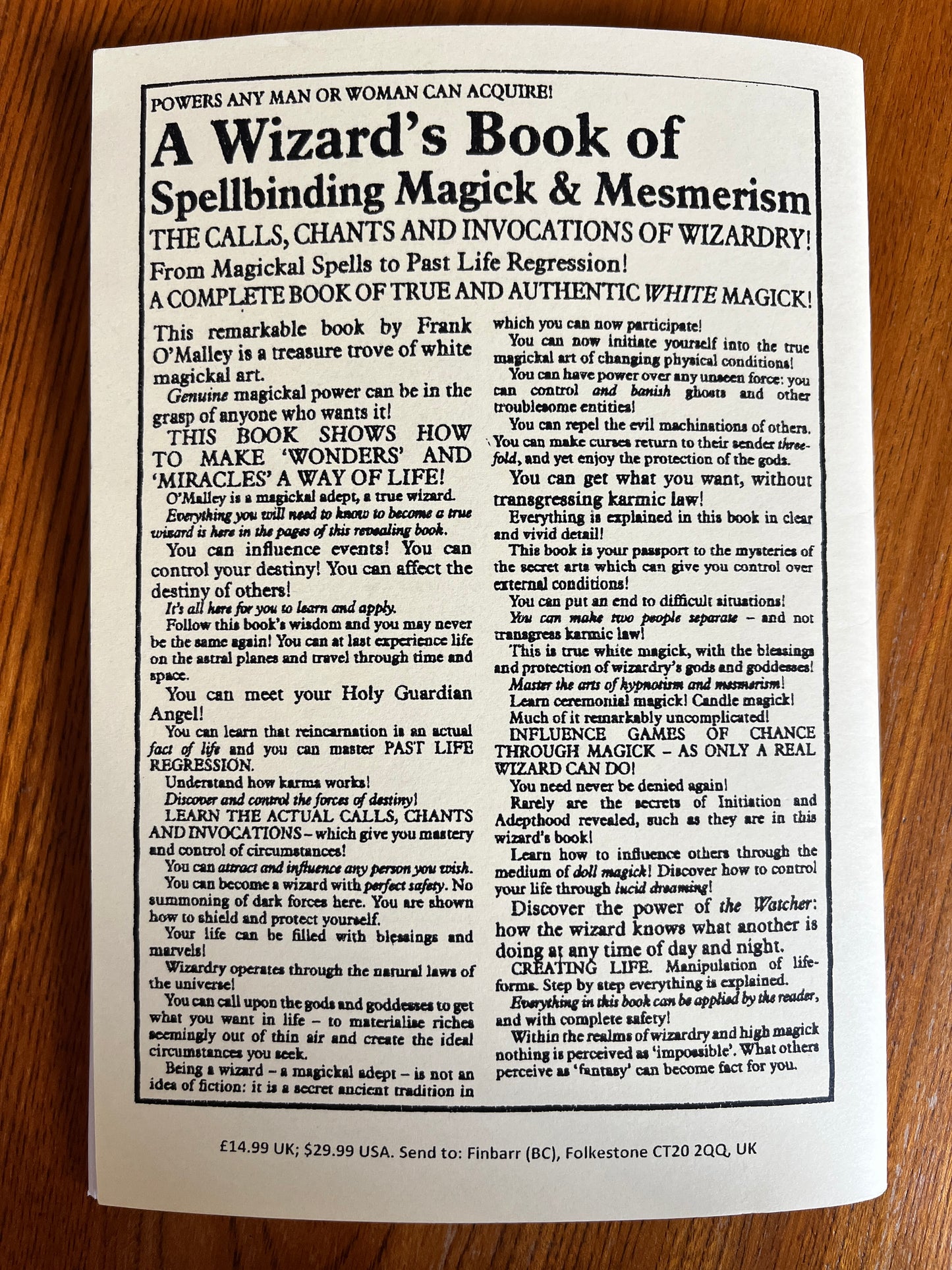 A Witch's Book of Spells, Rituals and Sex Magick - Diana Dagon (Finbarr 1983)