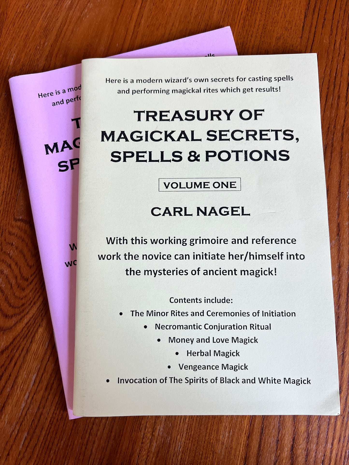 Treasury of Magickal Secrets, Spells & Potions: Volumes 1 & 2 - Carl Nagel (Finbarr 1991)