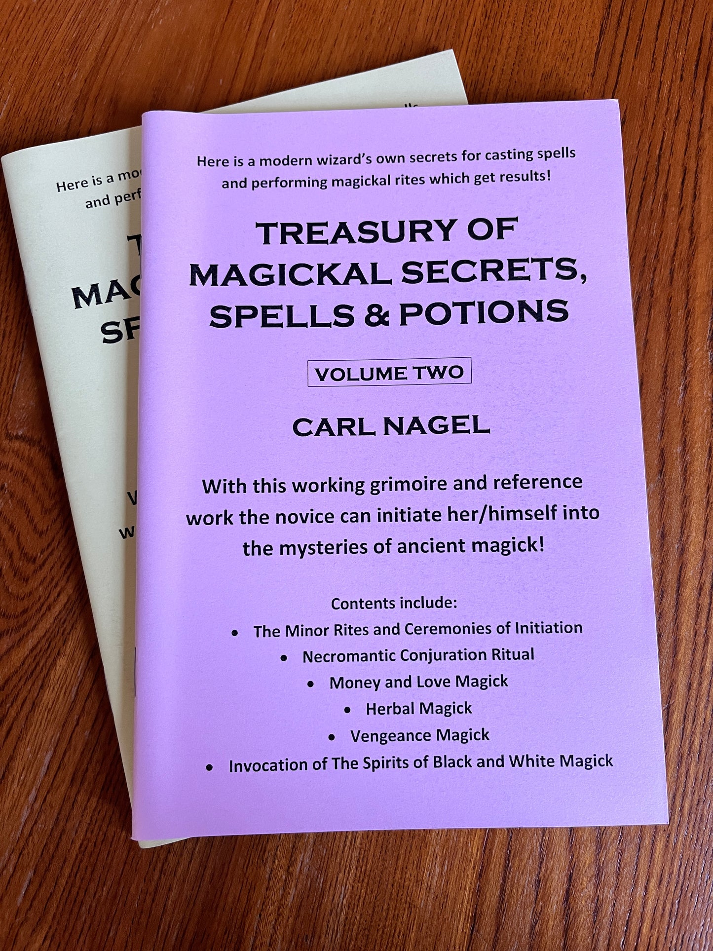 Treasury of Magickal Secrets, Spells & Potions: Volumes 1 & 2 - Carl Nagel (Finbarr 1991)