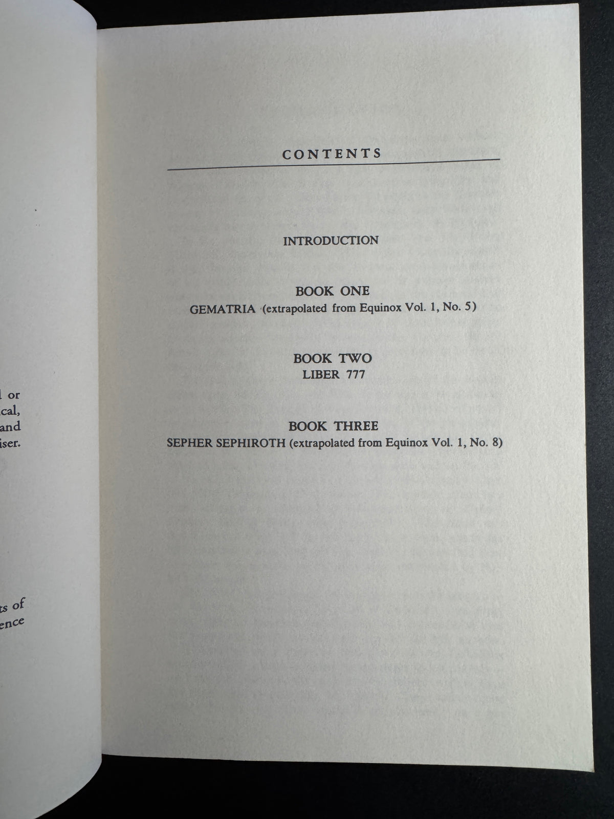 777 and Other Qabalistic Writings of Aleister Crowley