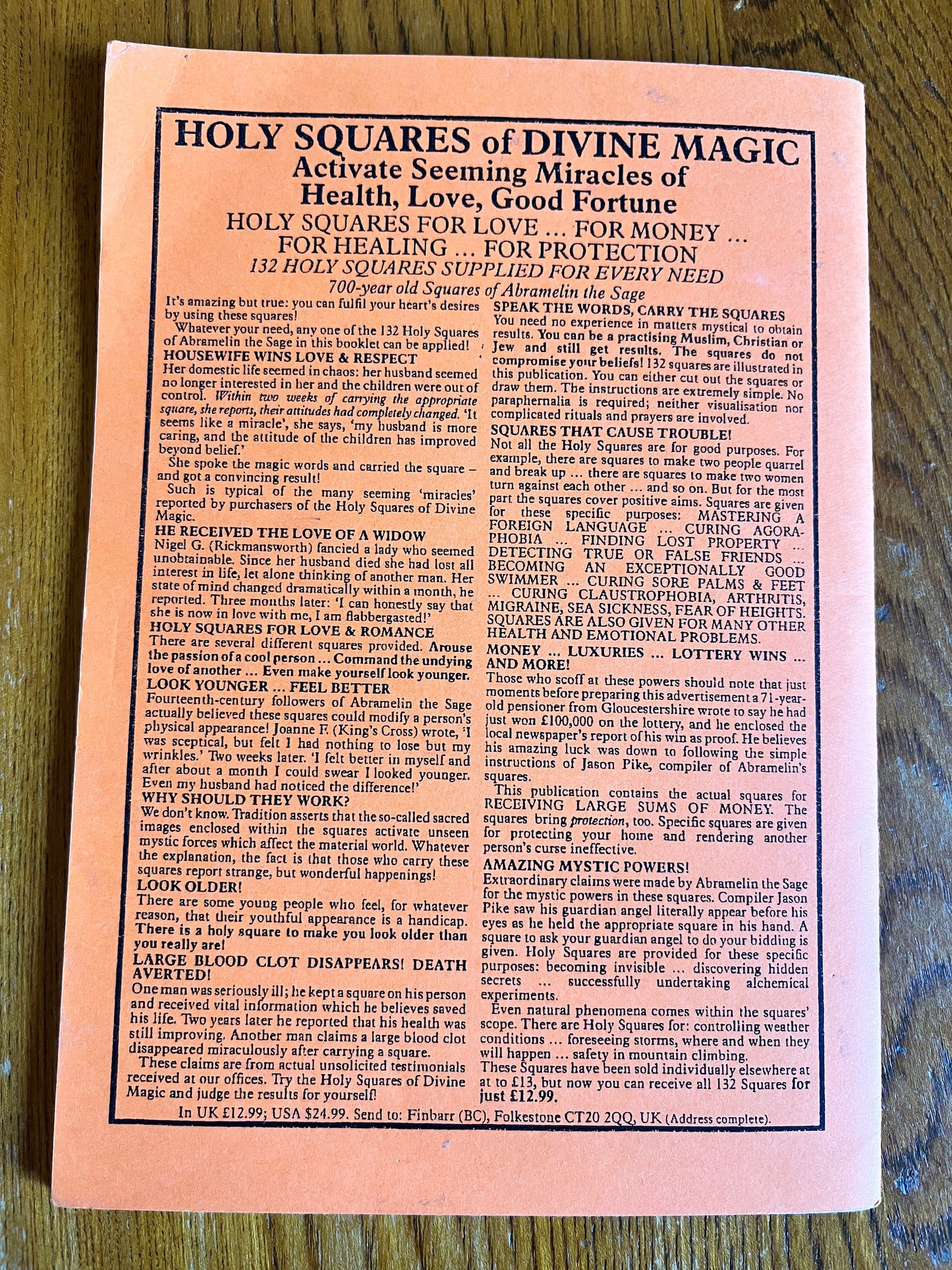 The Complete 1-2-3 Book of Practical Result-Producing Magick (And Egyptian Mystic Rites) - Jason Pike & Duncan Collins (Finbarr First Edition 1993)