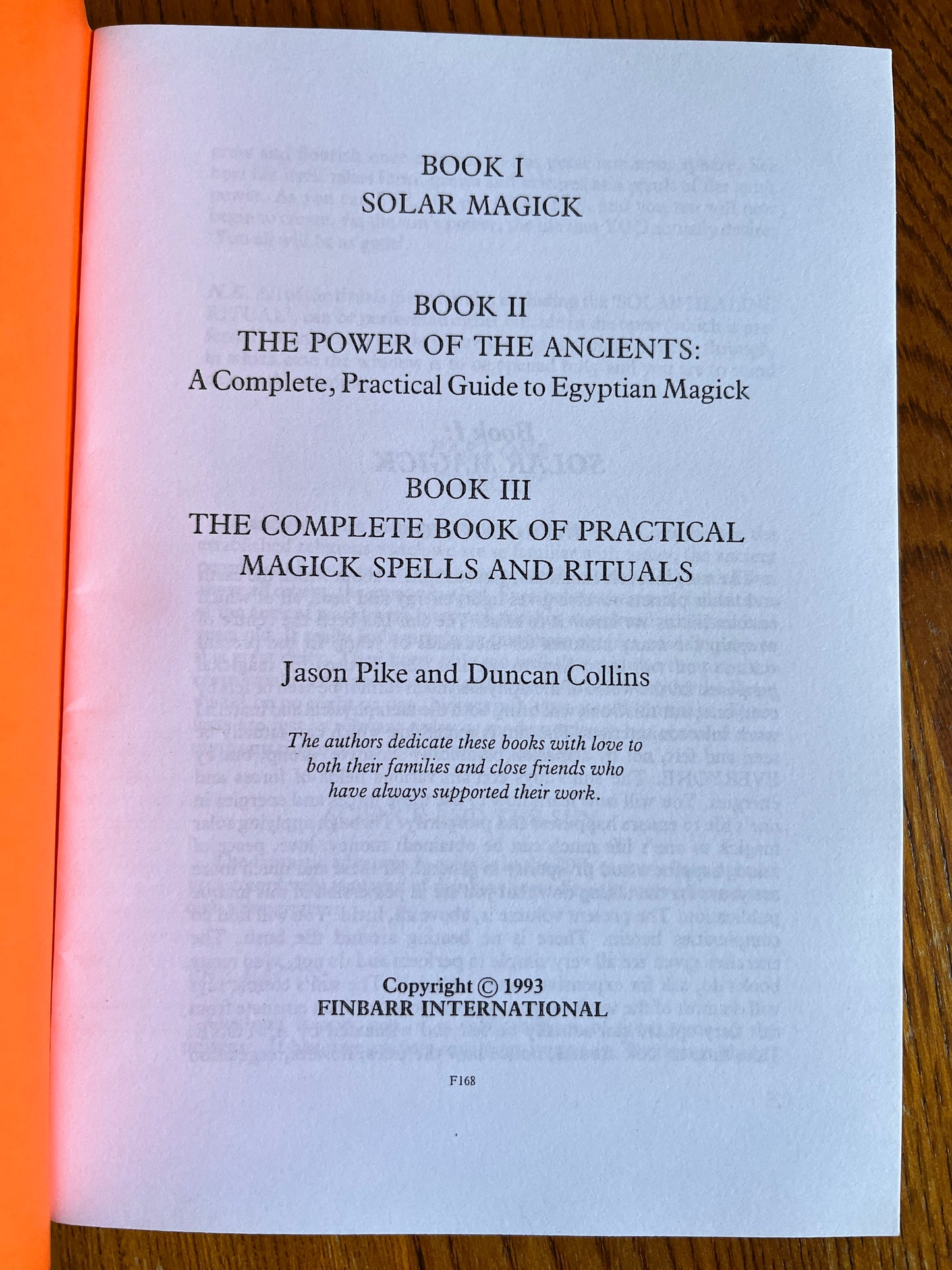 The Complete 1-2-3 Book of Practical Result-Producing Magick (And Egyptian Mystic Rites) - Jason Pike & Duncan Collins (Finbarr First Edition 1993)