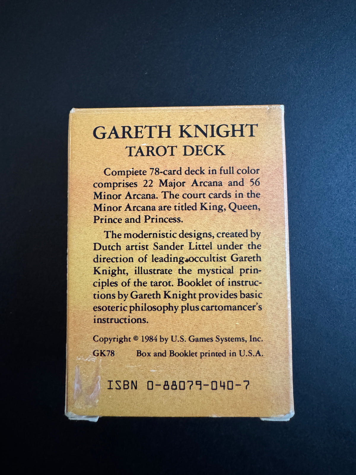 Gareth Knight Tarot Deck - Sander Littel & Gareth Knight (First Edition)