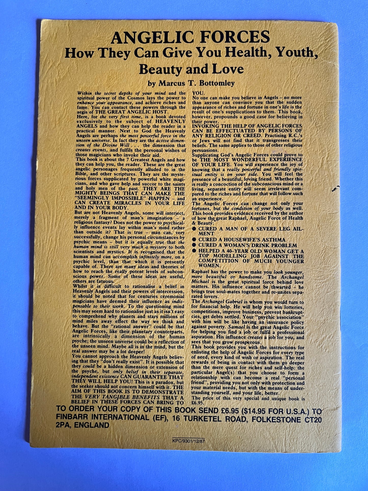 9 Proven Magickal Rites - Marcus T. Bottomley (Finbarr First Edition 1988)