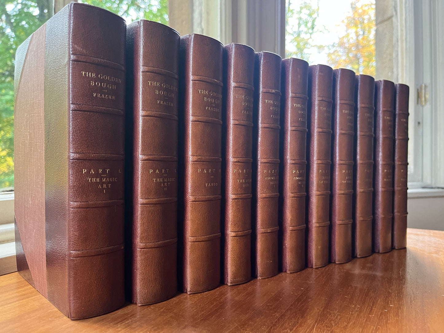 The Golden Bough (third edition, deluxe Bayntun binding 1911-1915) - James George Frazer