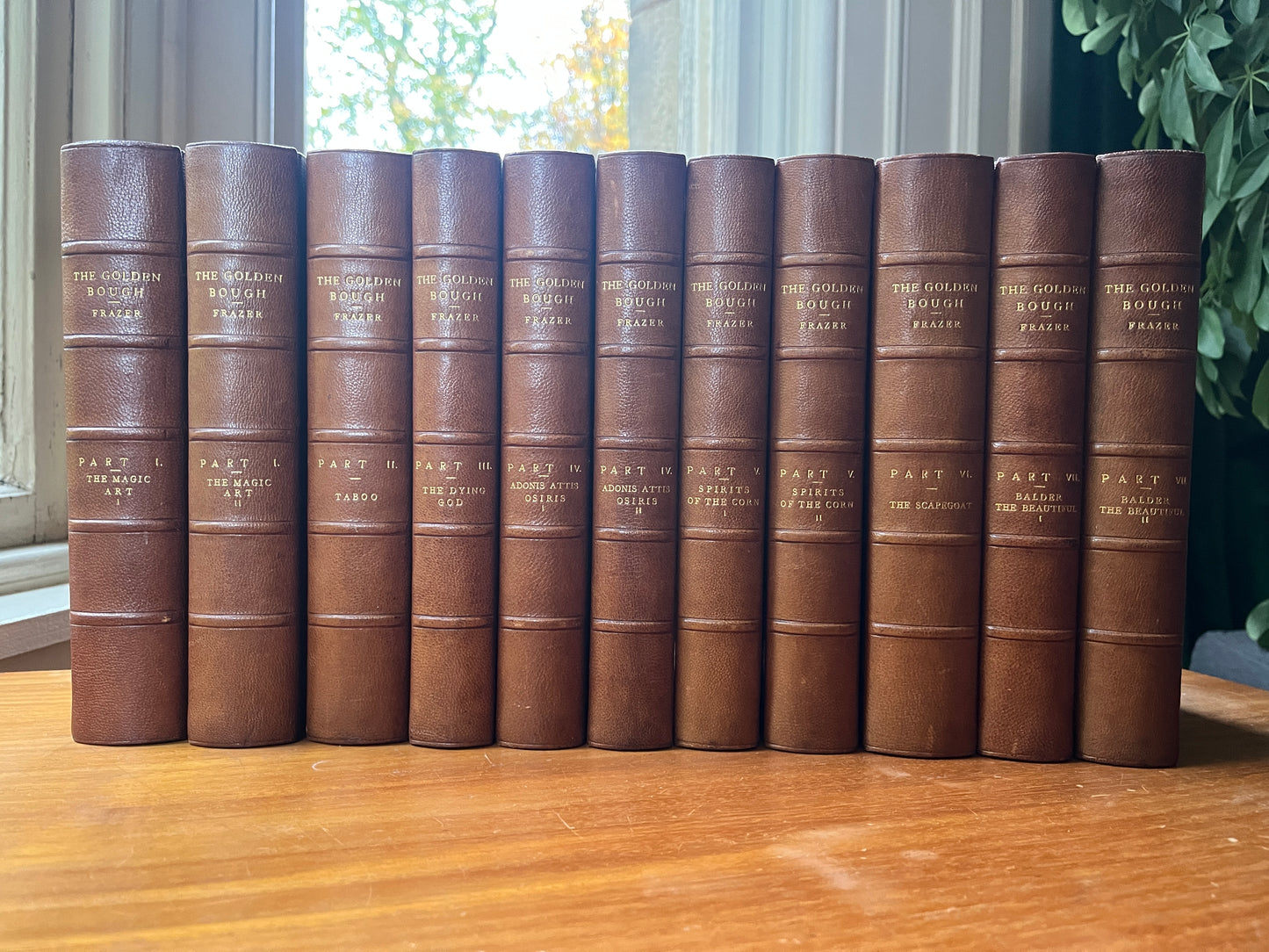 The Golden Bough (third edition, deluxe Bayntun binding 1911-1915) - James George Frazer