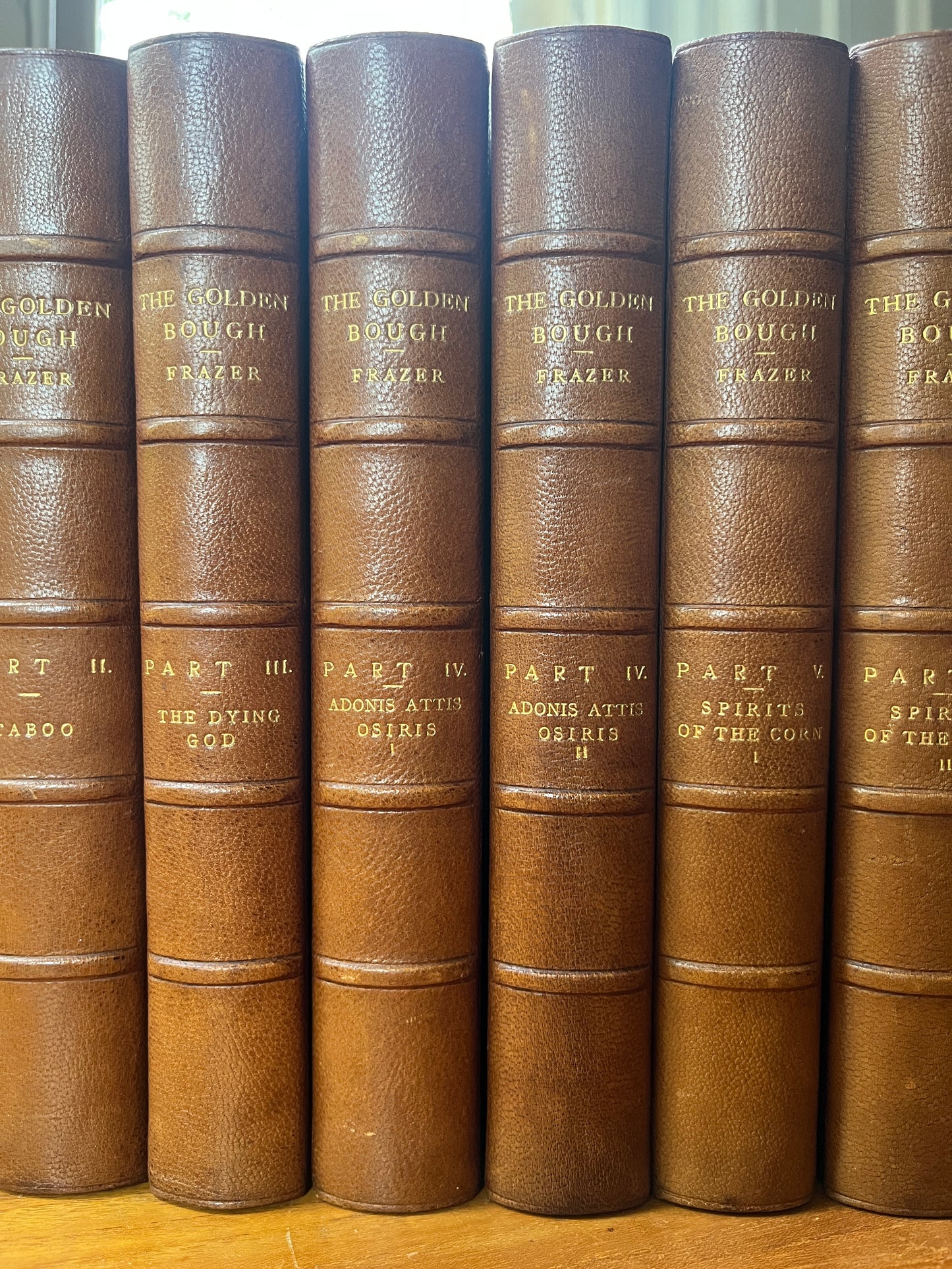 The Golden Bough (third edition, deluxe Bayntun binding 1911-1915) - James George Frazer