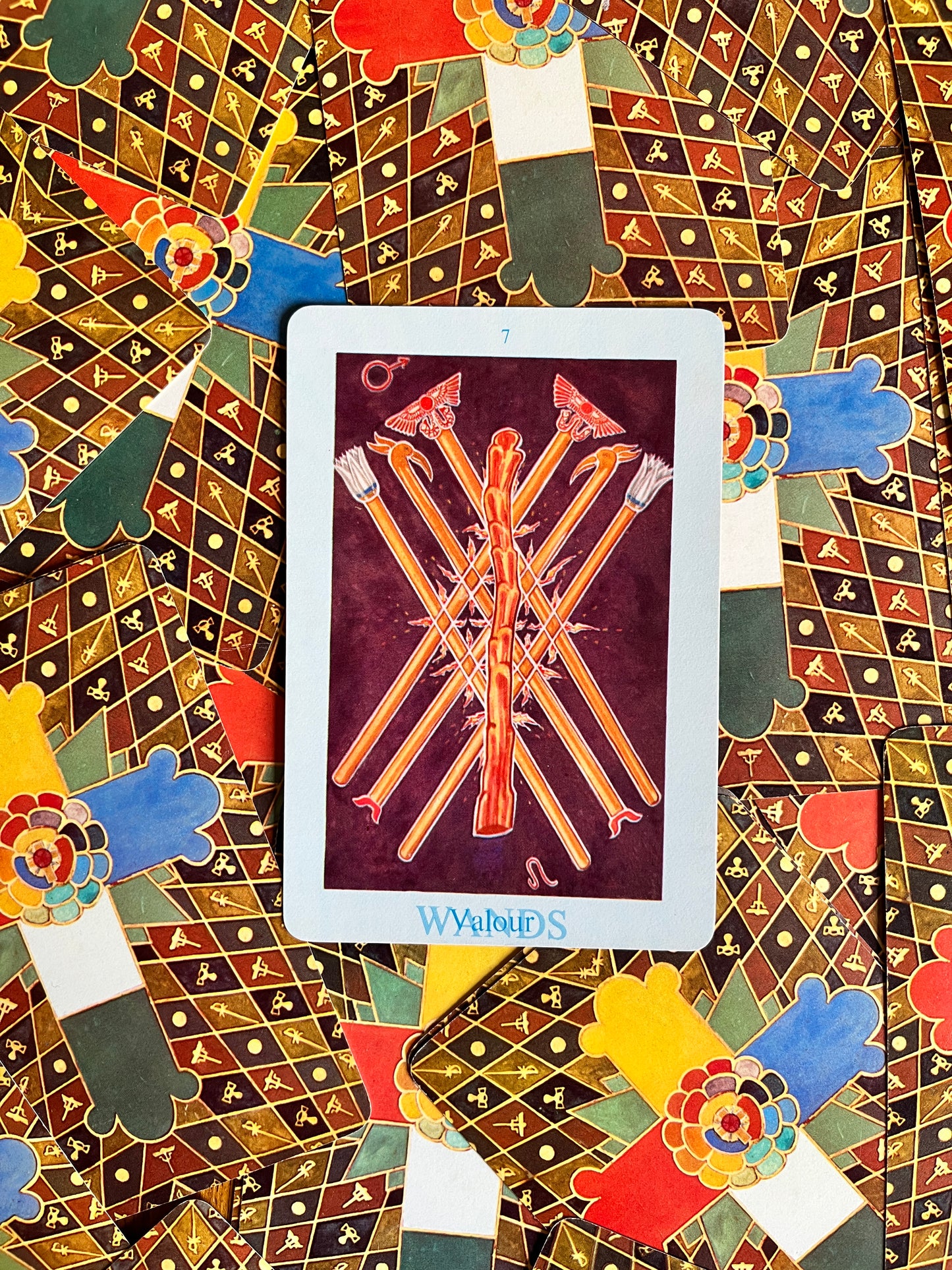 Thoth Tarot Cards with Book - Aleister Crowley & Frieda Harris (Samuel Weiser Edition 1973 - "Version B")