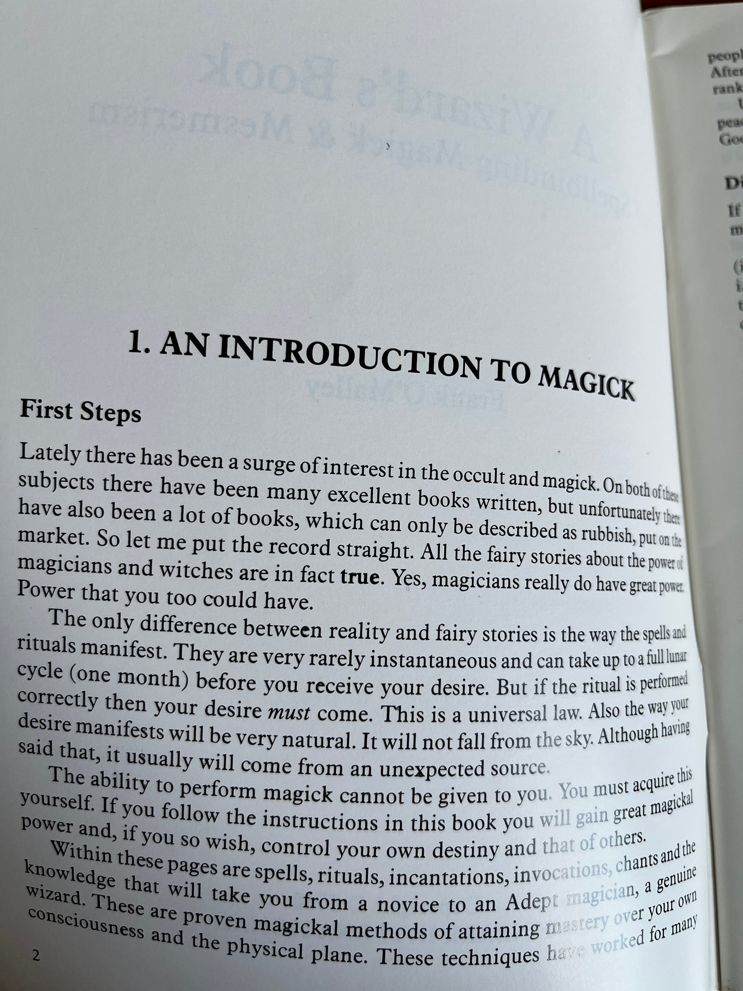 A Wizard's Book of Spellbinding Magick & Mesmerism - Frank O'Malley