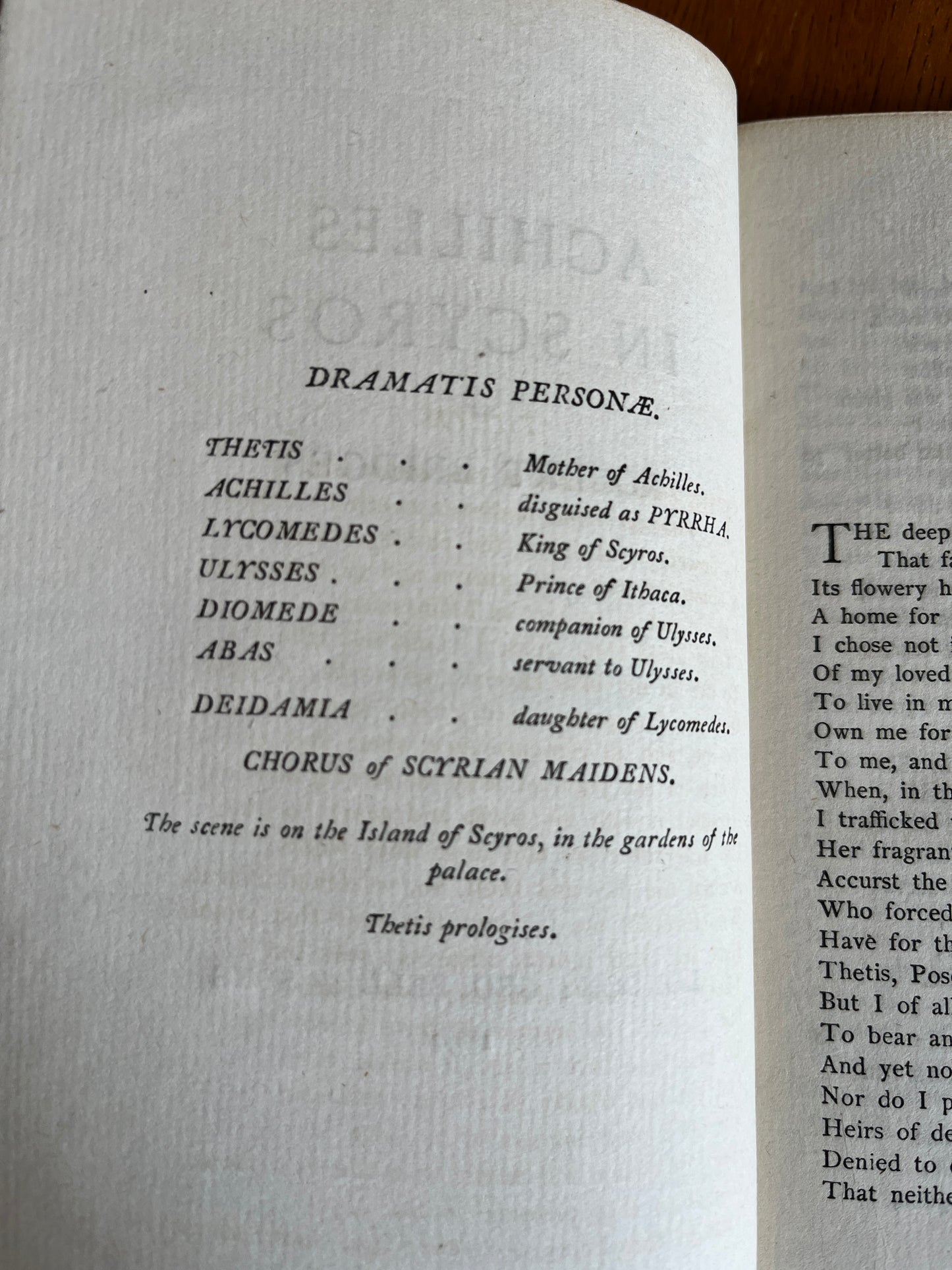 Achilles in Scyros - R Bridges (1892 Limited Edition)