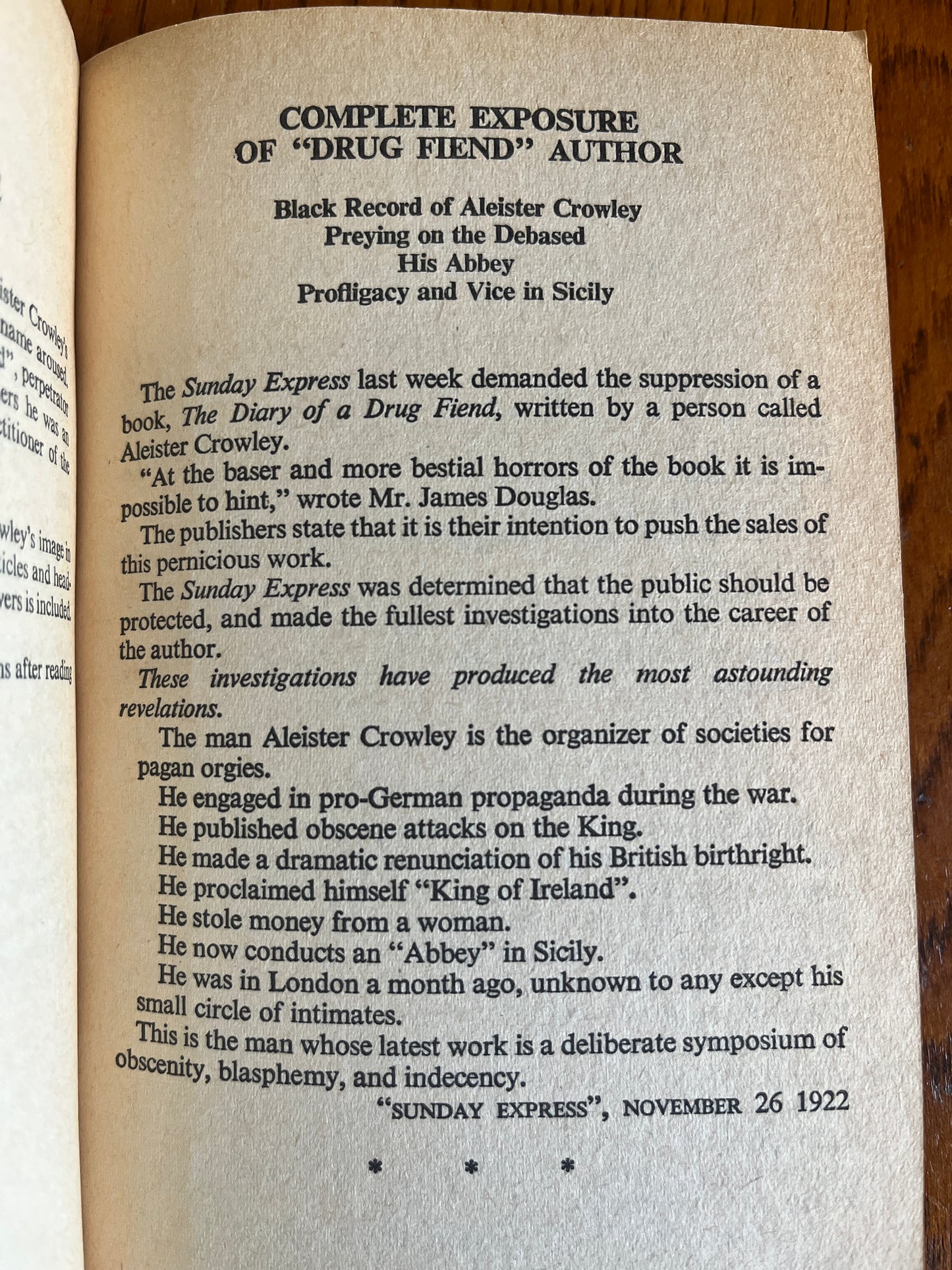 Aleister Crowley: The Black Magician - C R Cammell (First Edition thus)