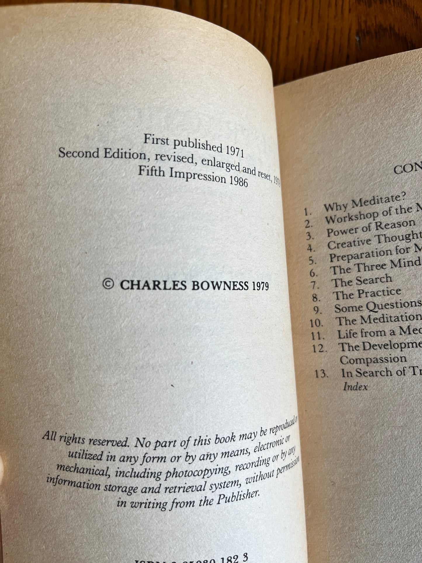 The Practice of Meditation - Charles Bowness