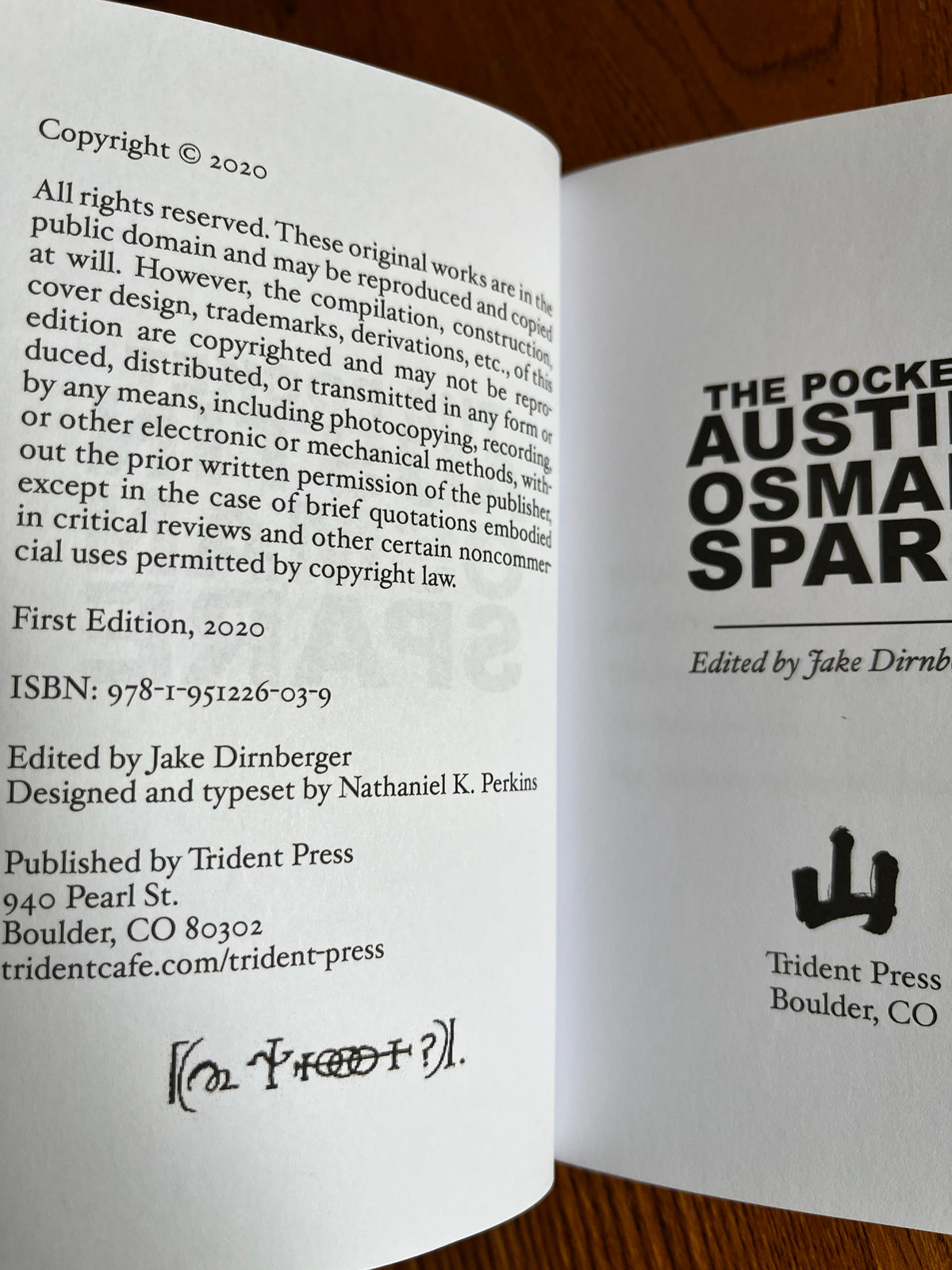 The Pocket Austin Osman Spare - (First Edition)