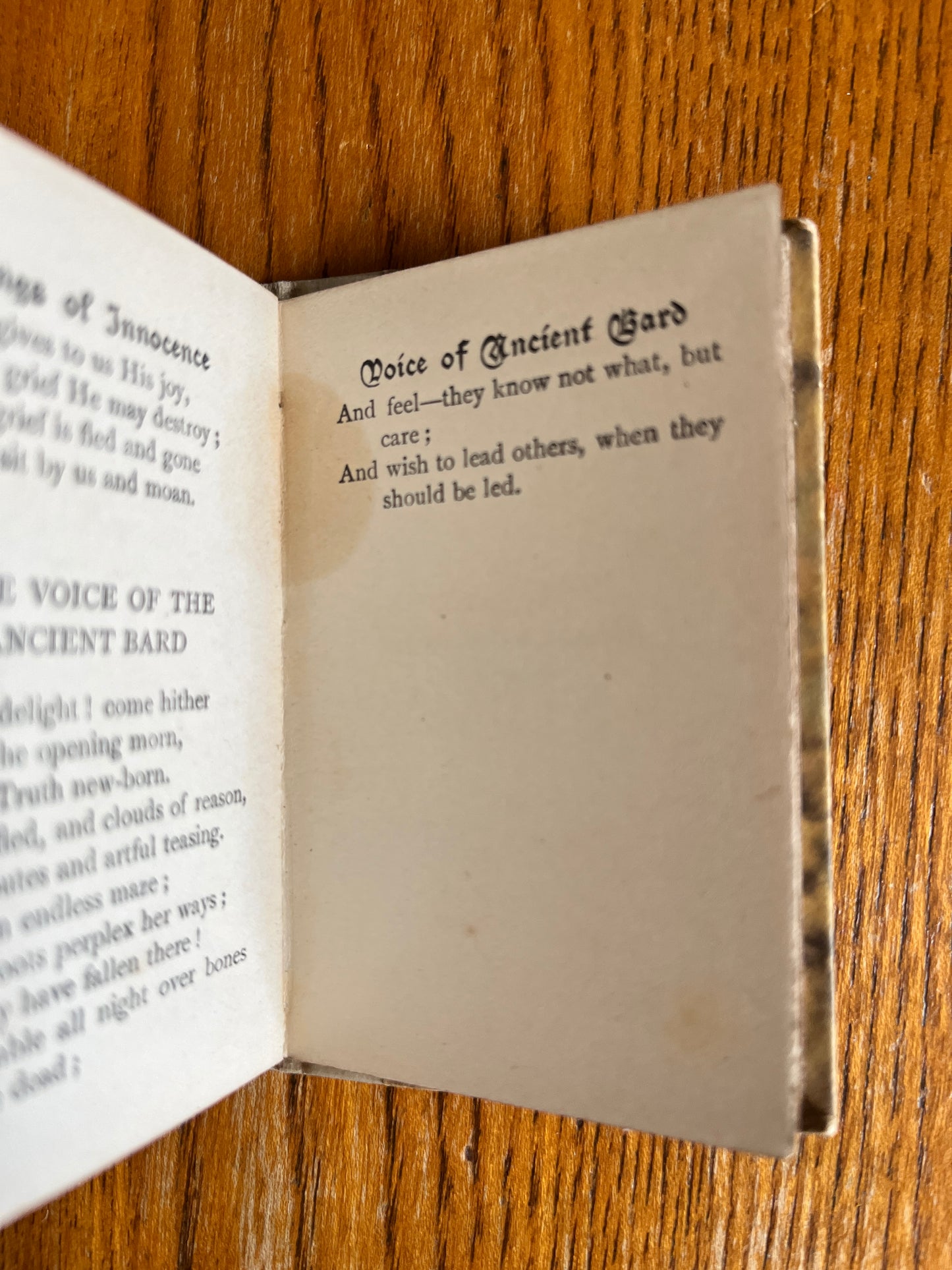 Songs of Innocence - William Blake (Miniature)
