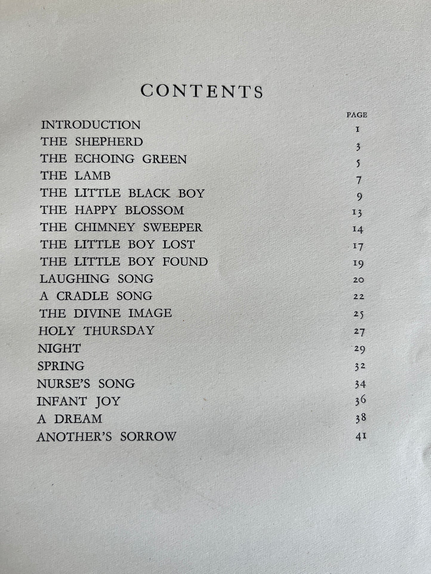 Songs of Innocence - William Blake, Illus Jacynth Parsons (First Edition 1927)