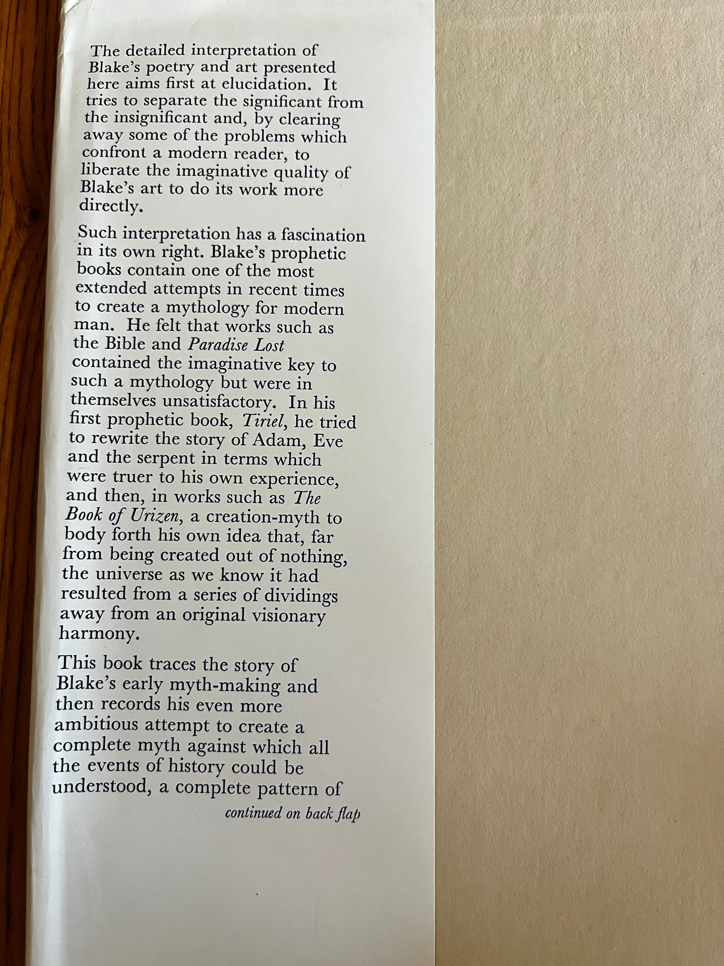 Blake's Visionary Universe - John Beer (First Edition)