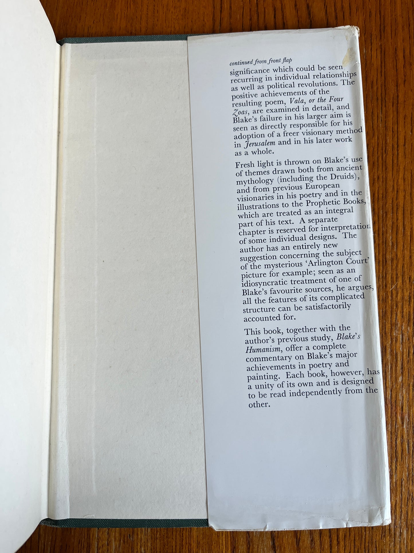 Blake's Visionary Universe - John Beer (First Edition)