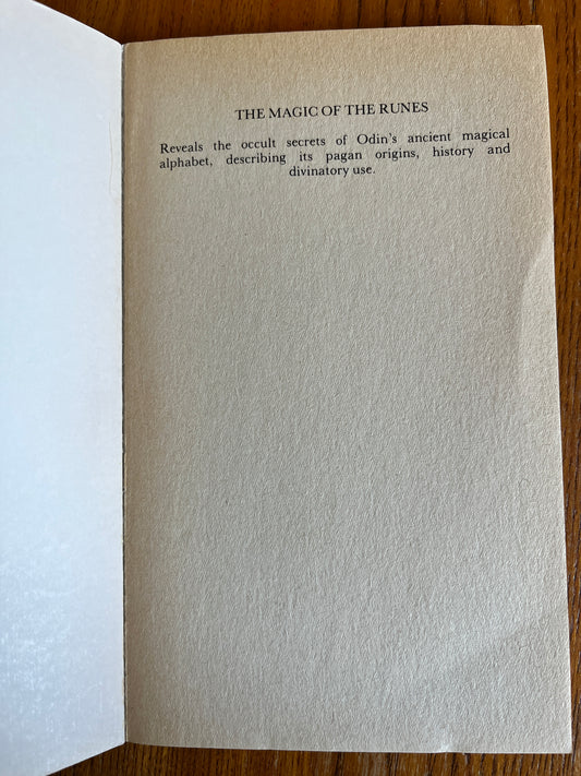 The Magic of the Runes: Their Origins and Occult Power - Michael Howard (First Edition)