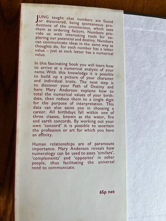 The Secret Power of Numbers - Mary Anderson (1972 First Edition)
