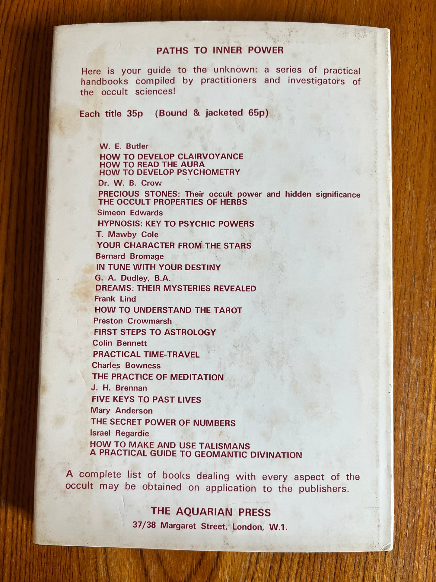 The Secret Power of Numbers - Mary Anderson (1972 First Edition)