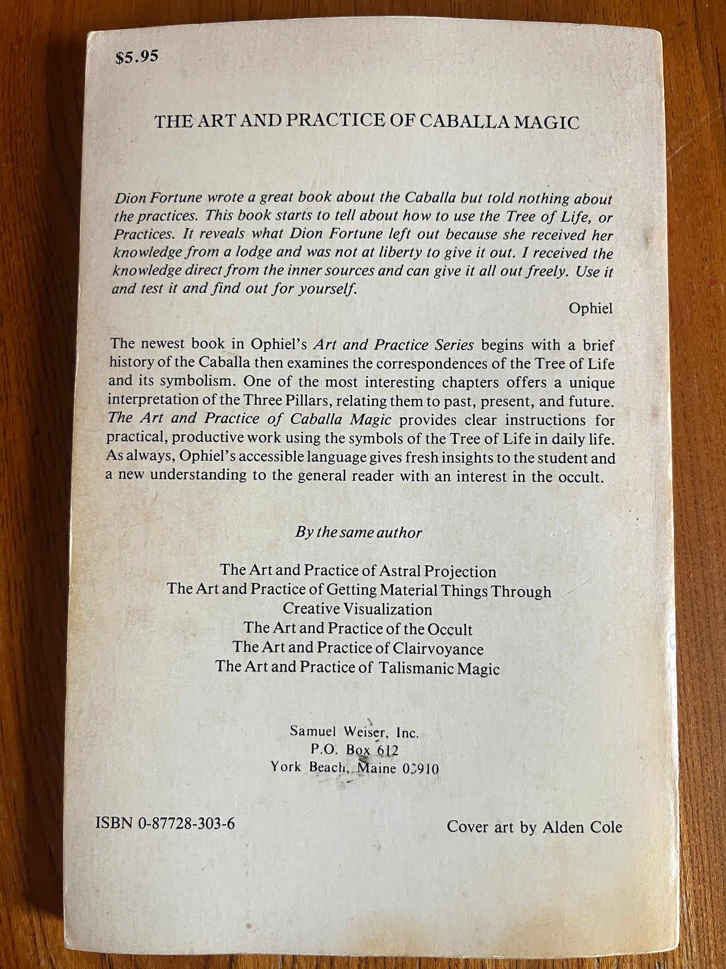 The Art & Practice of Caballa Magic - Ophiel