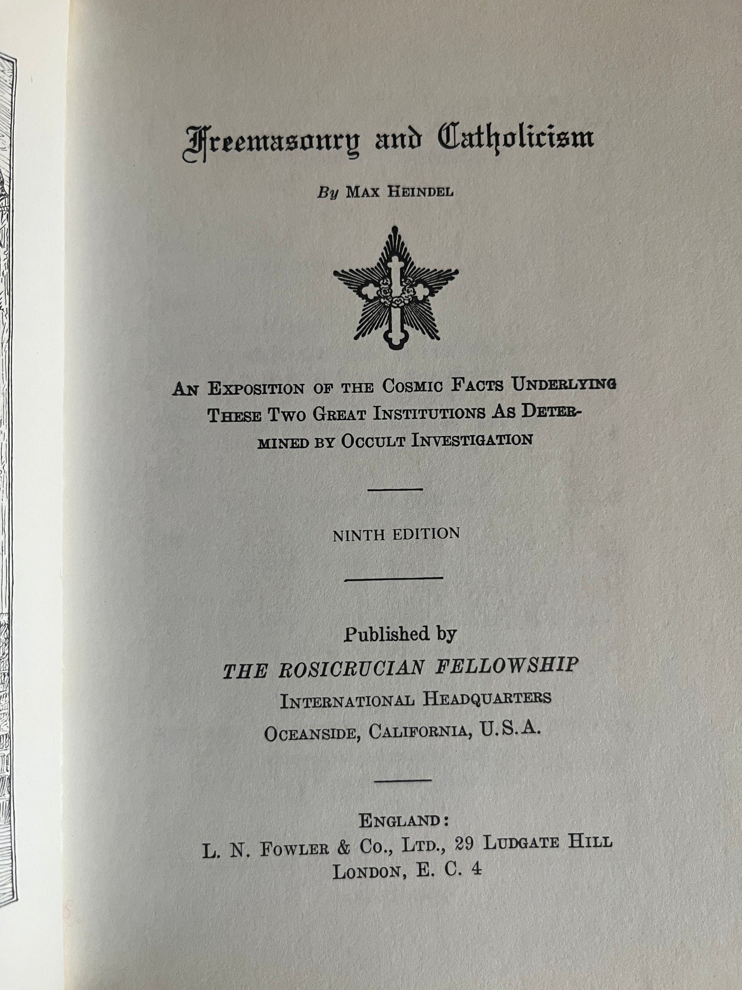 Rosicrucian Fellowship Paperback Set (5 Books) - Max Heindel (1970s)