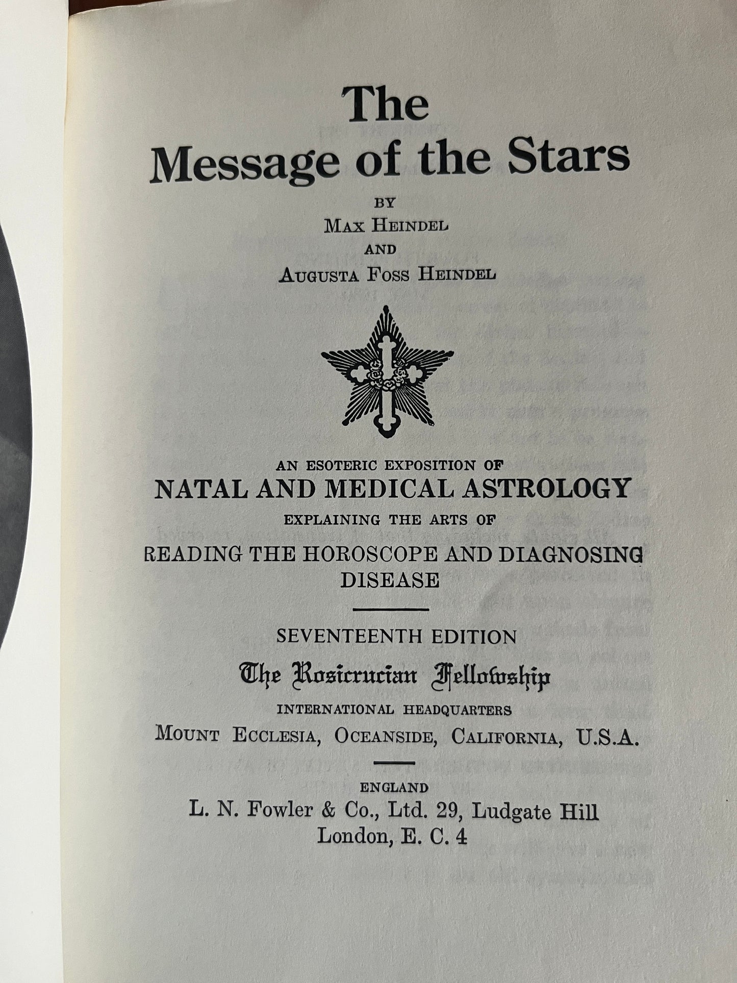 Rosicrucian Fellowship Paperback Set (5 Books) - Max Heindel (1970s)