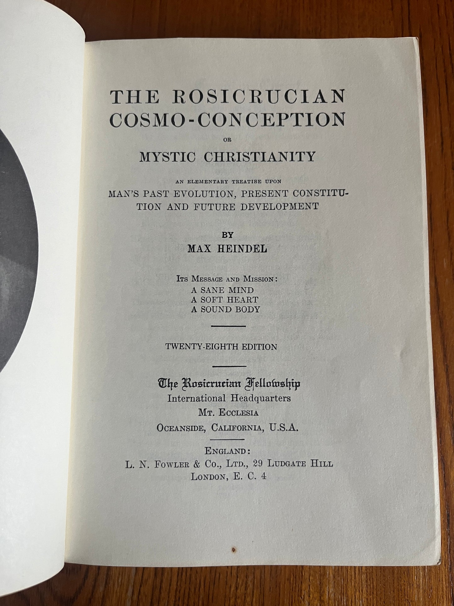 Rosicrucian Fellowship Paperback Set (5 Books) - Max Heindel (1970s)
