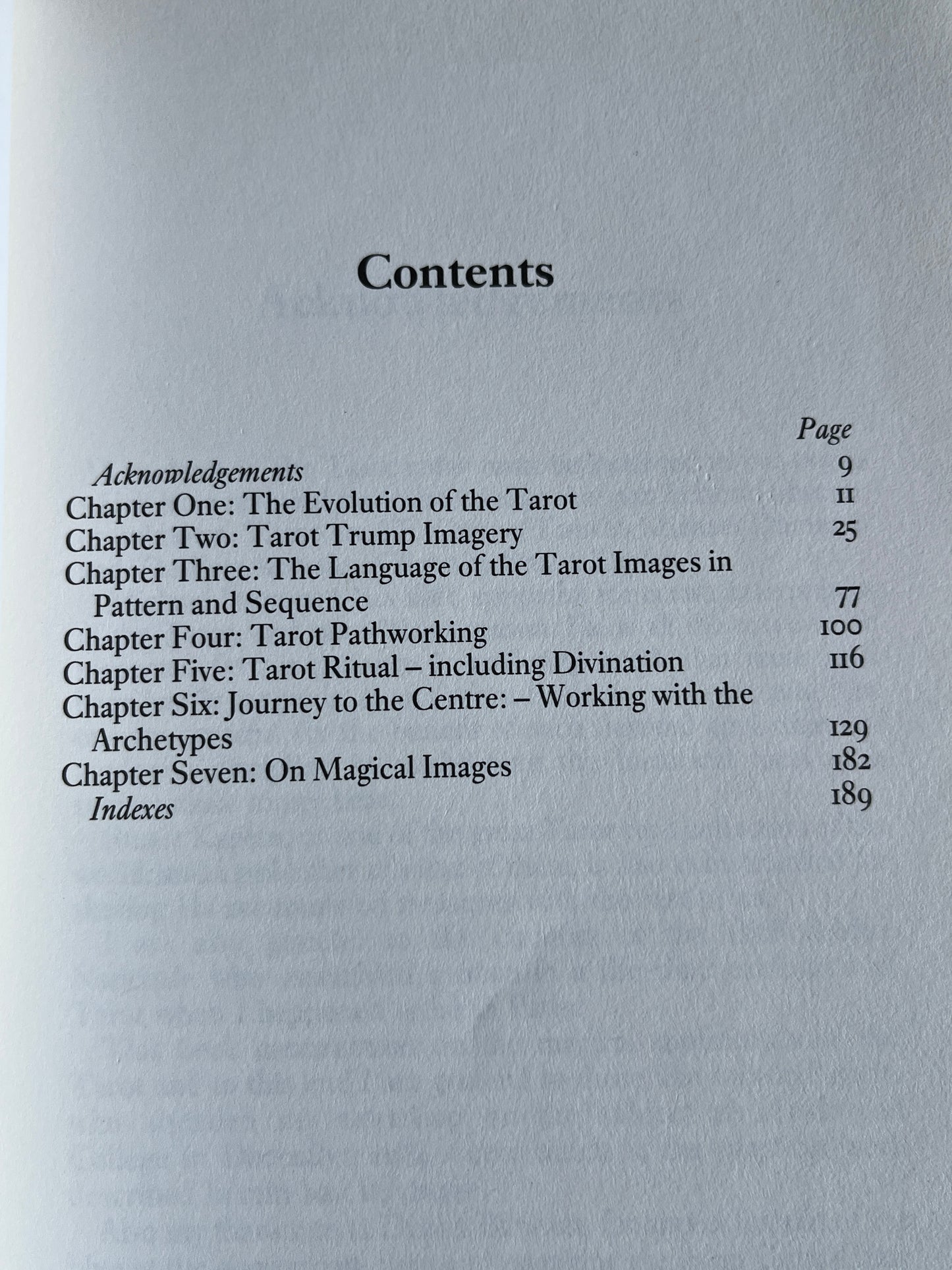The Treasure House of Images (Tarot) - Gareth Knight (First Edition)