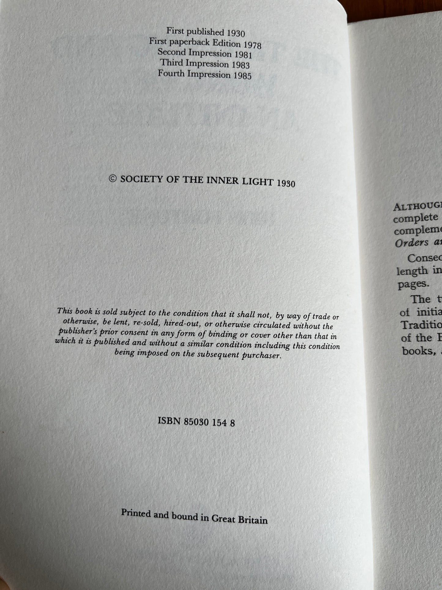 The Training & Work of the Initiate - Dion Fortune