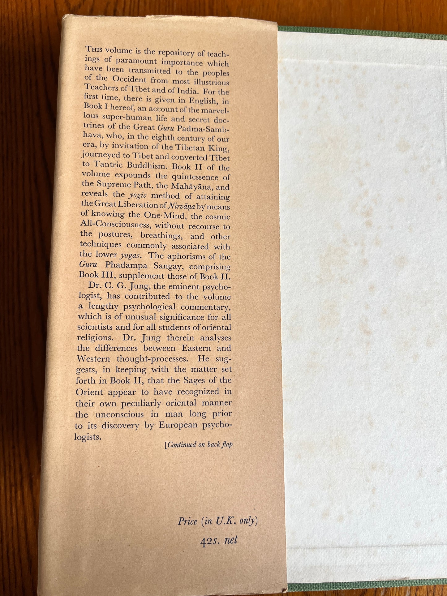 The Tibetan Book of The Great Liberation - Ed. W. Y. Evans-Wentz, commentary by C. G. Jung (FIRST EDITION)