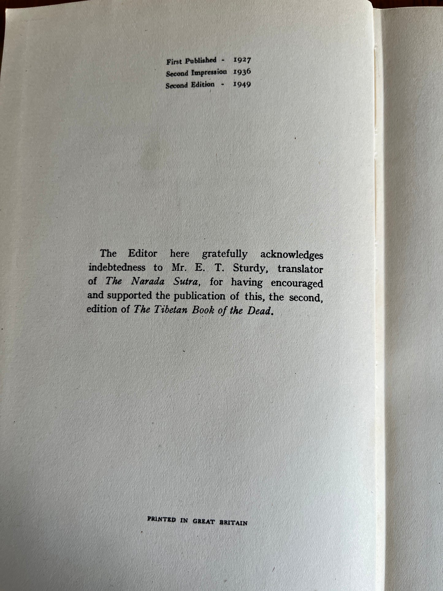 The Tibetan Book of the Dead - Lāma Kazi Dawa-Samdup and W Y Evans-Wentz (1949 Second Edition)