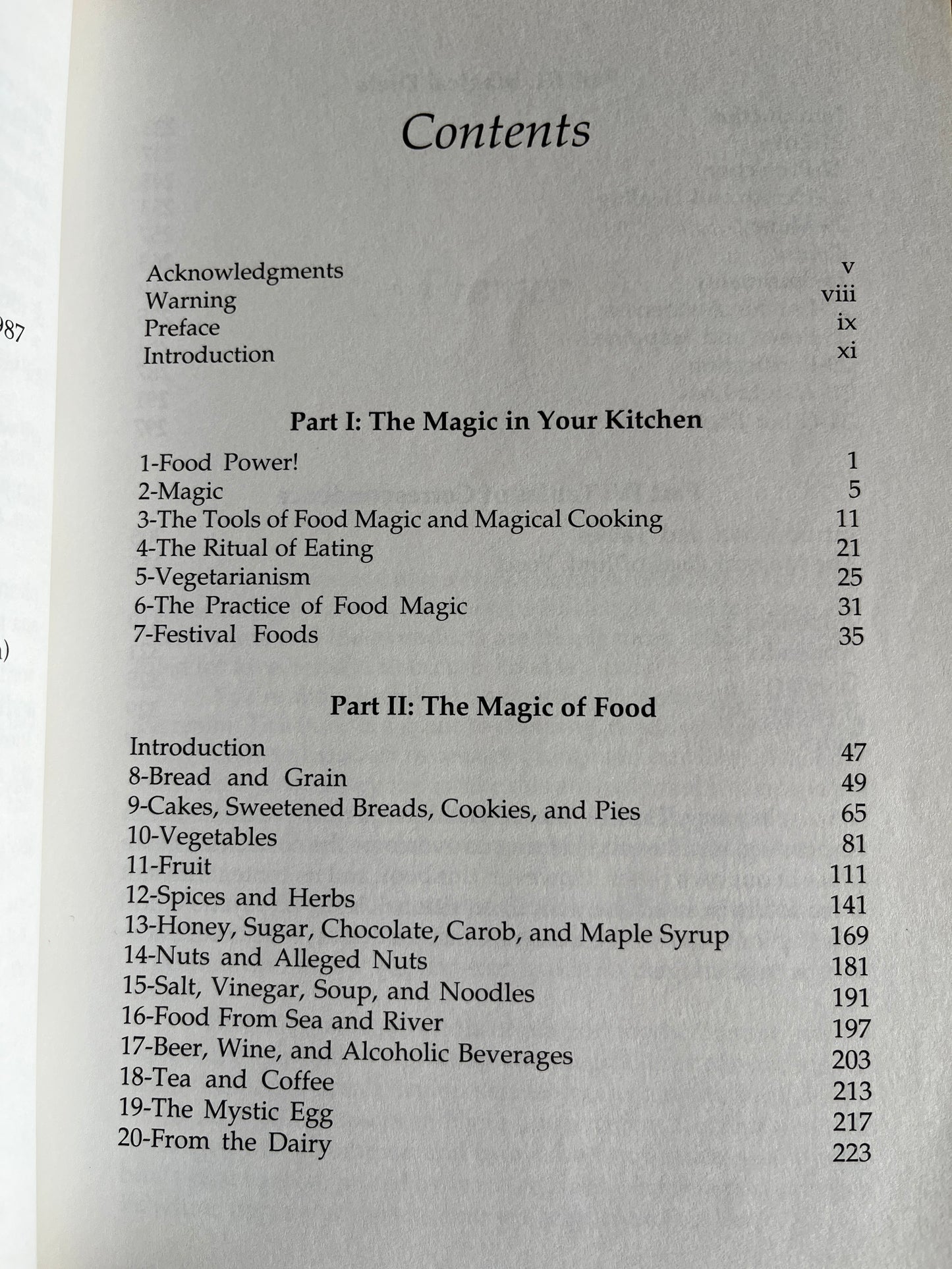 The Magic in Food - Scott Cunningham (First Edition)