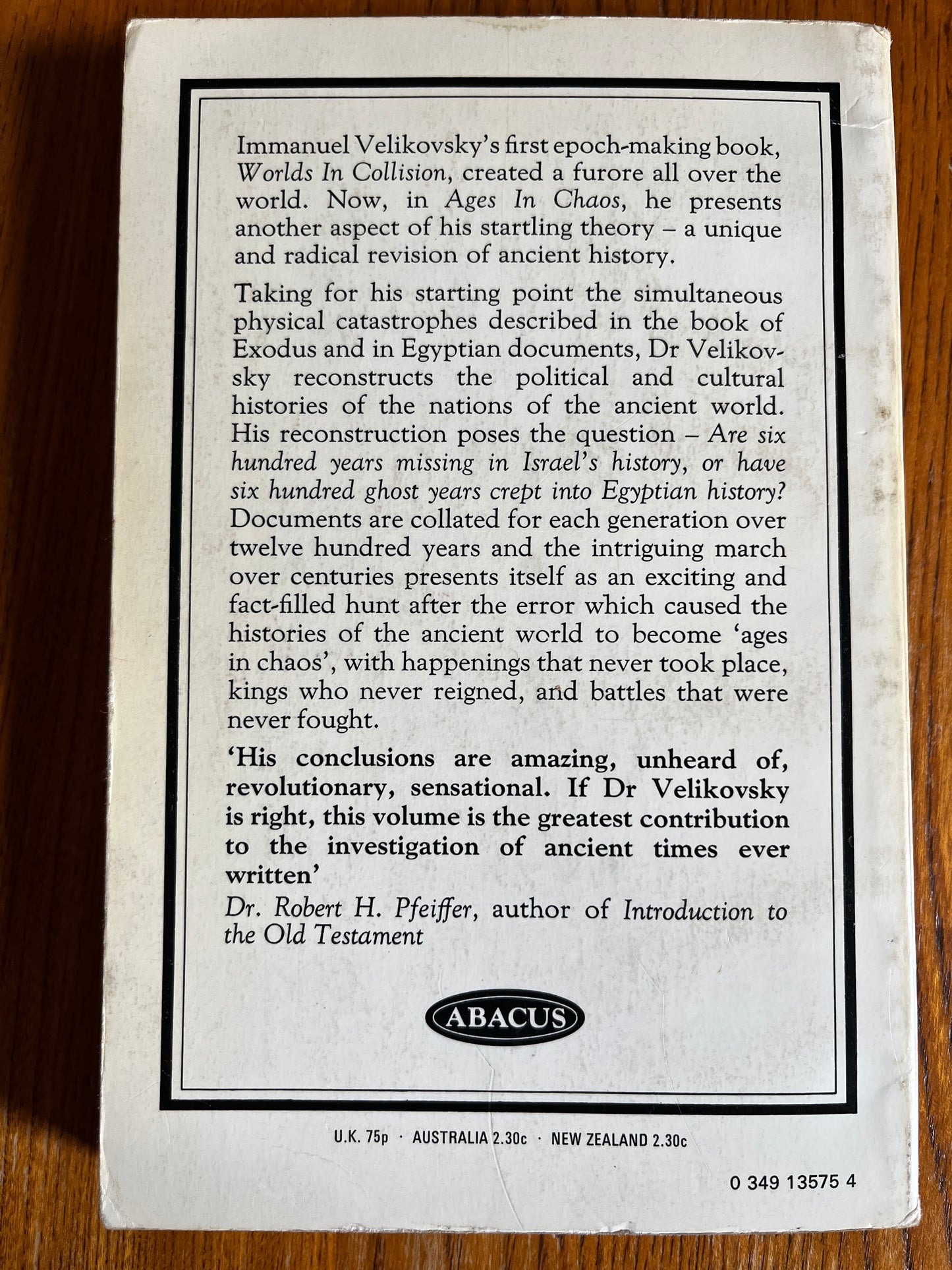 Velikovsky Books - 1970s Abacus