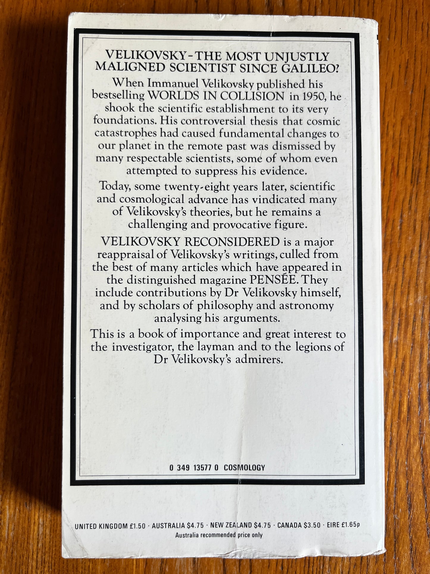 Velikovsky Books - 1970s Abacus